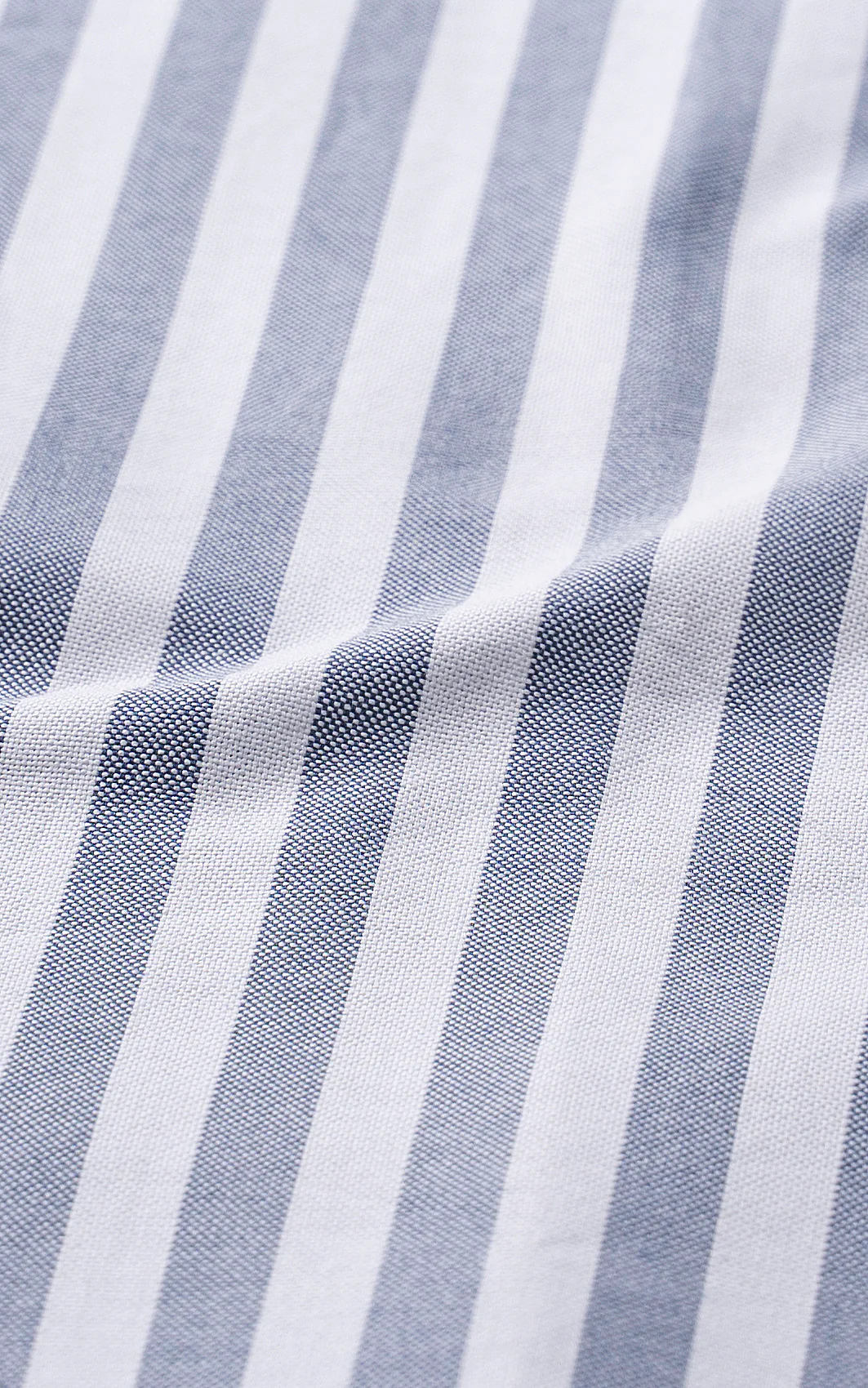HIDDEN BUTTON DOWN COLLAR GREY STRIPED - Image 3