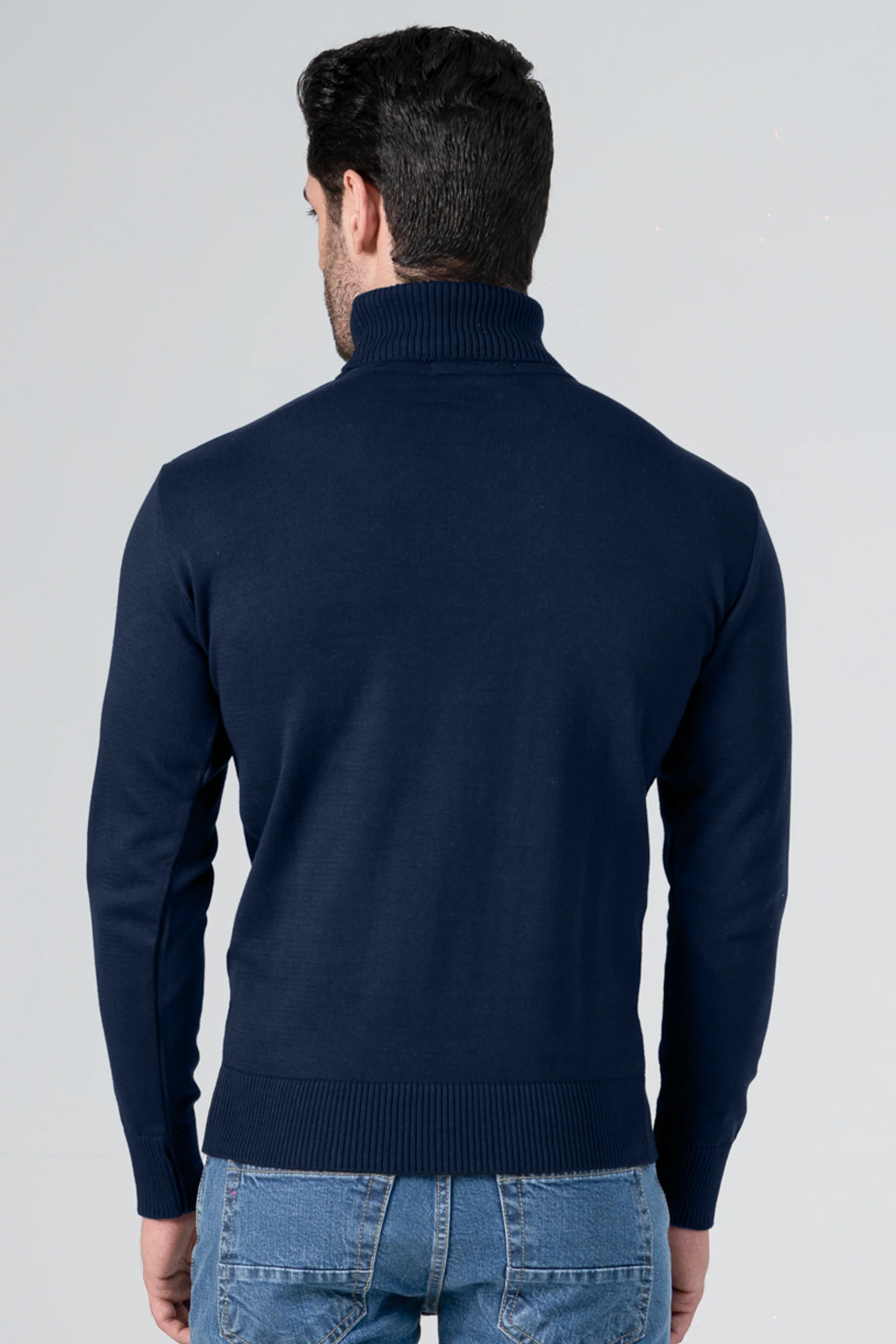 Signature Turtle Neck Navy - Image 5