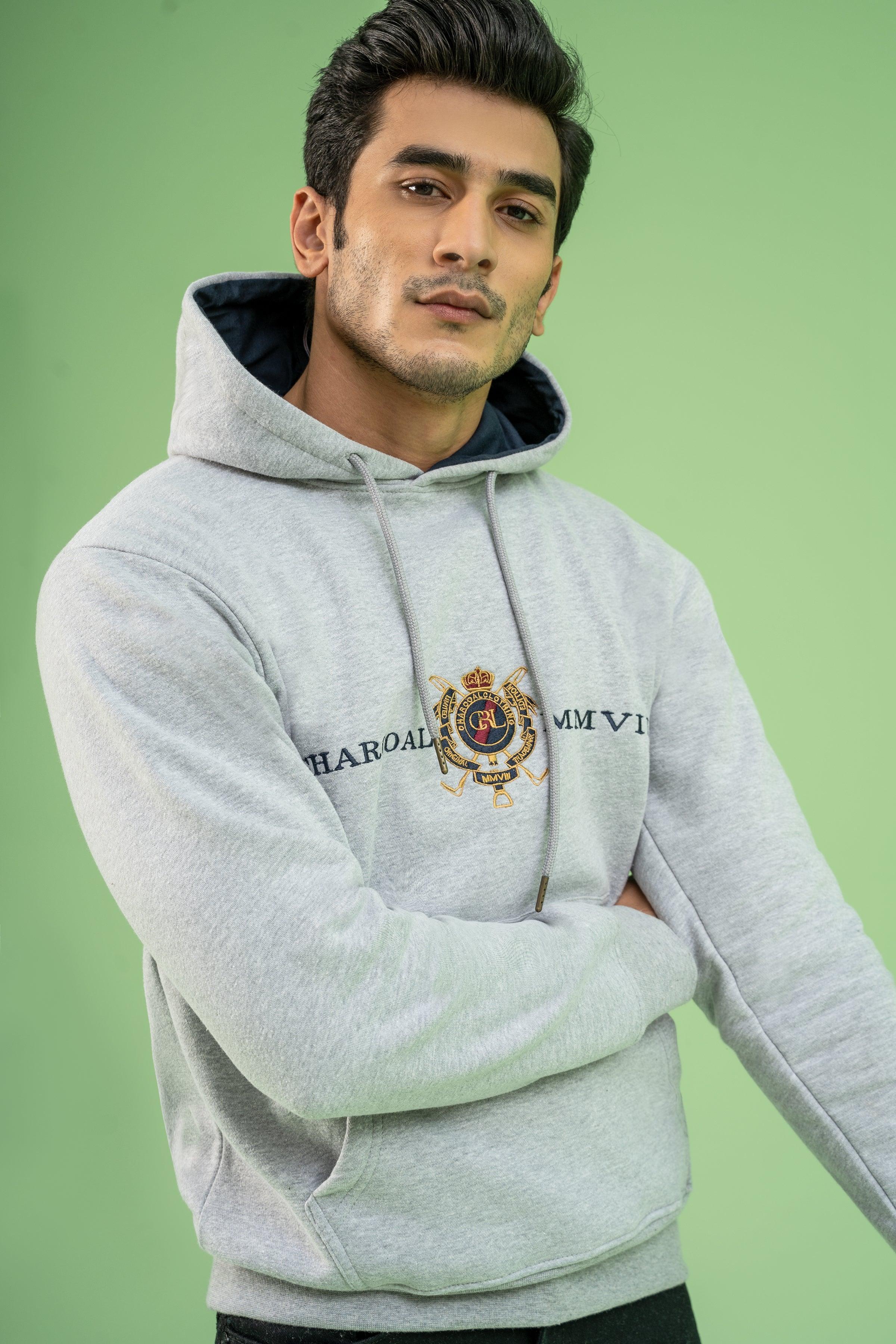 KANGROO POCKET HOODIE HYDER GREY - Image 4