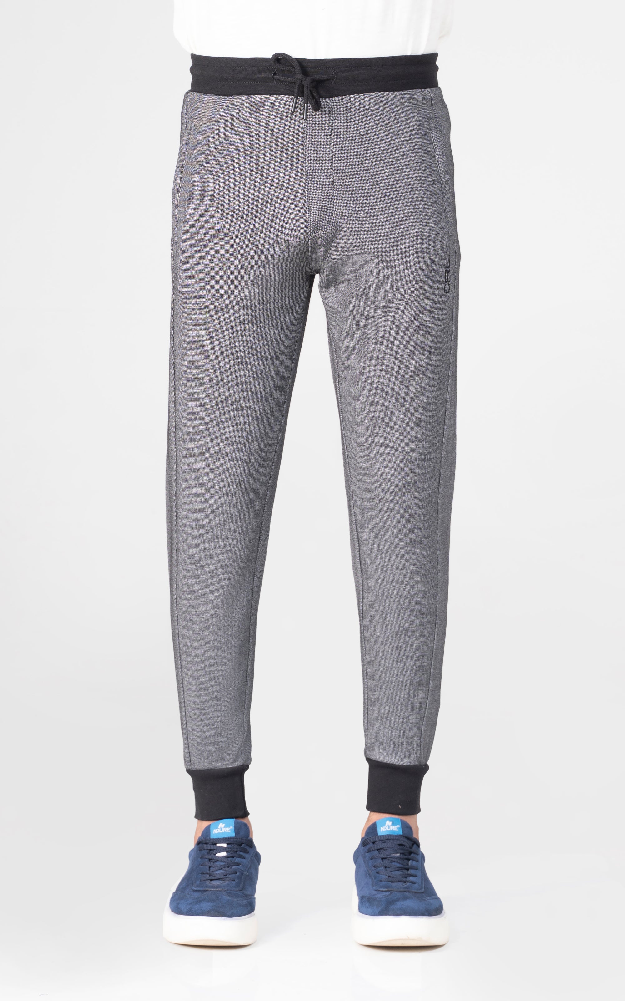 INTERLOCK JOGGER TROUSER JET BLACK MELANGE - Image 2
