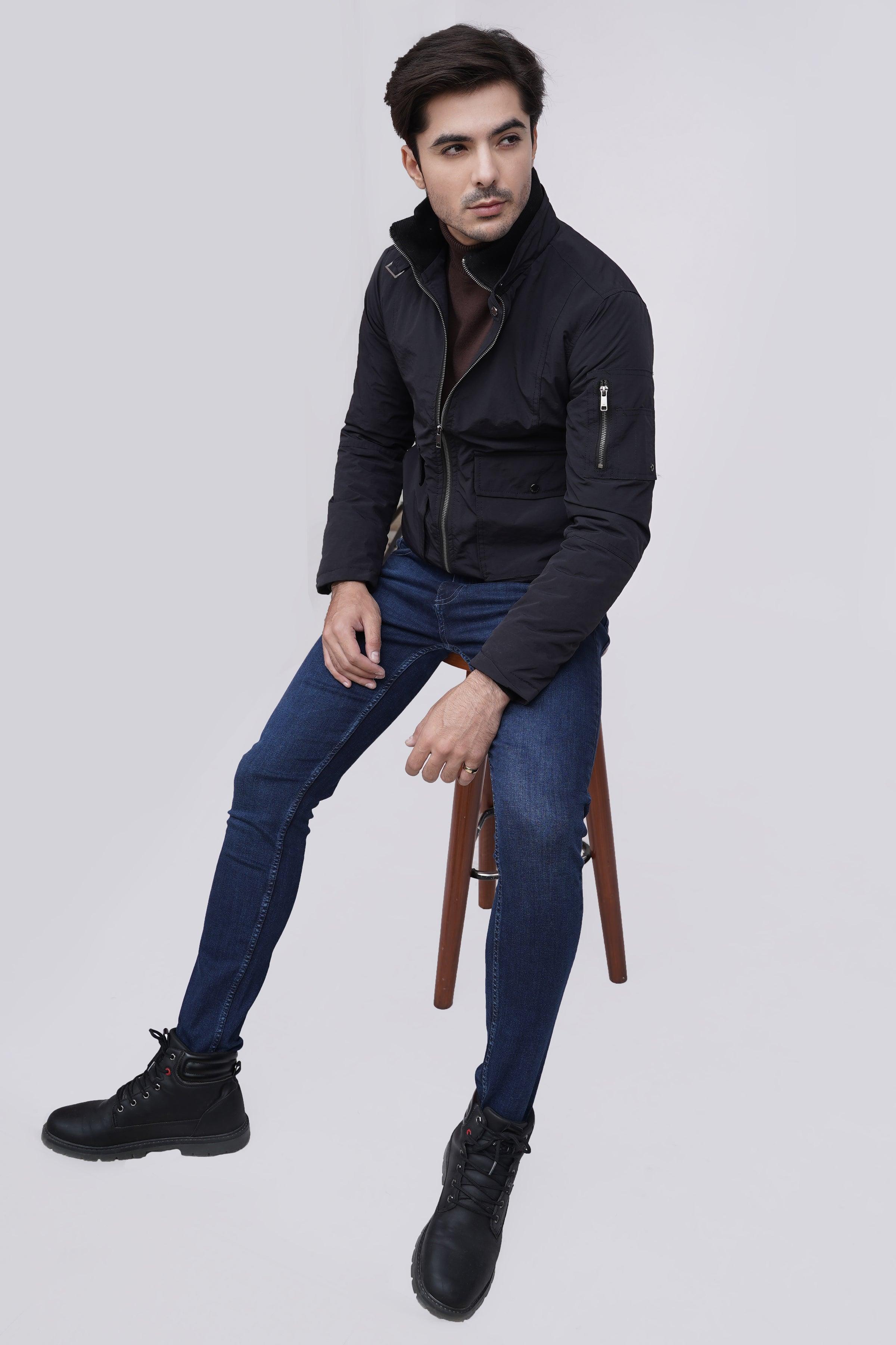 JACKET DOUBLE POCKET F/S BLACK - Image 6