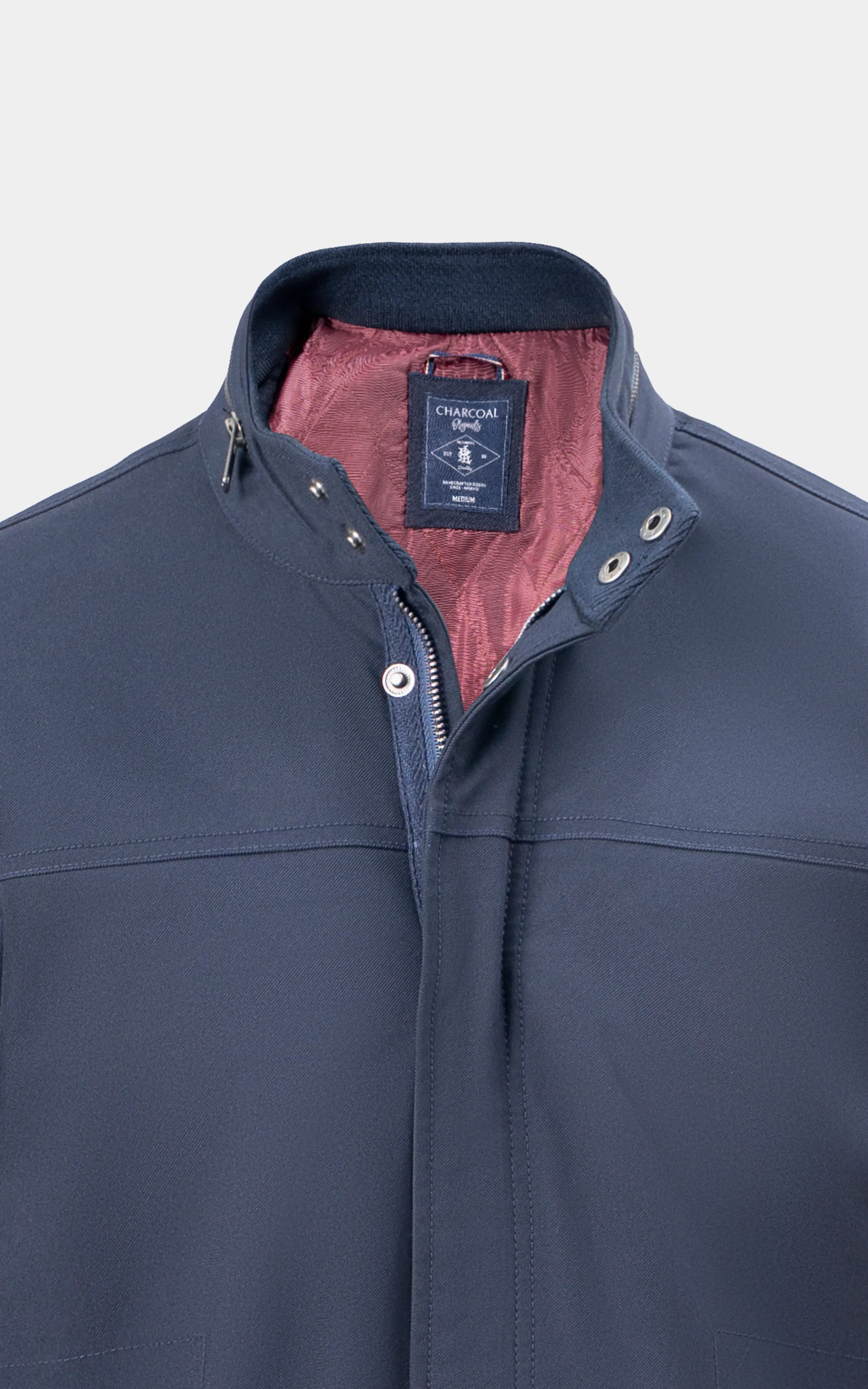 REGULAR FIT FULLSLEEVE FIELD JACKET NAVY - Image 2