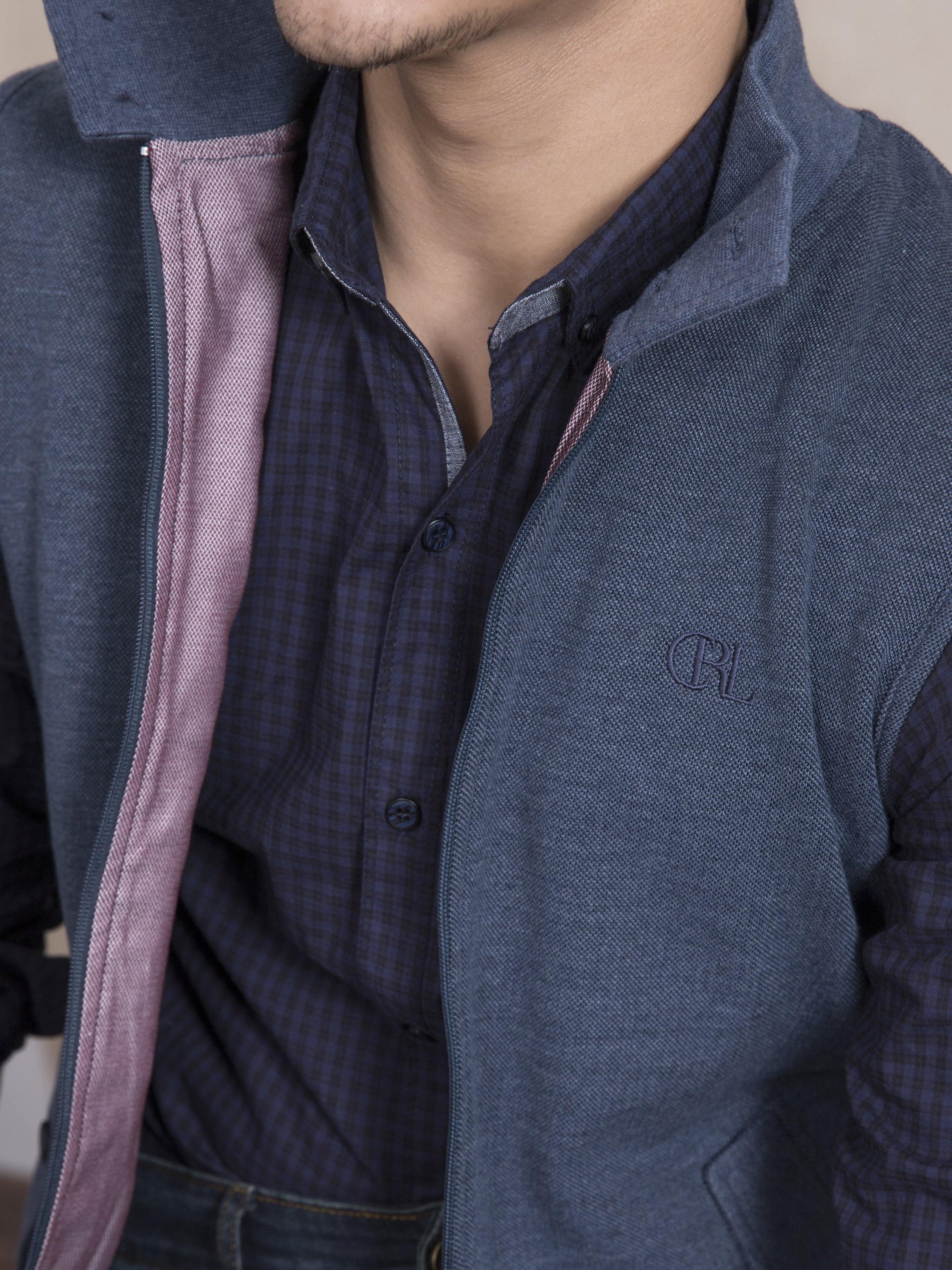 JACKET SLEEVE LESS BLUE - Image 4