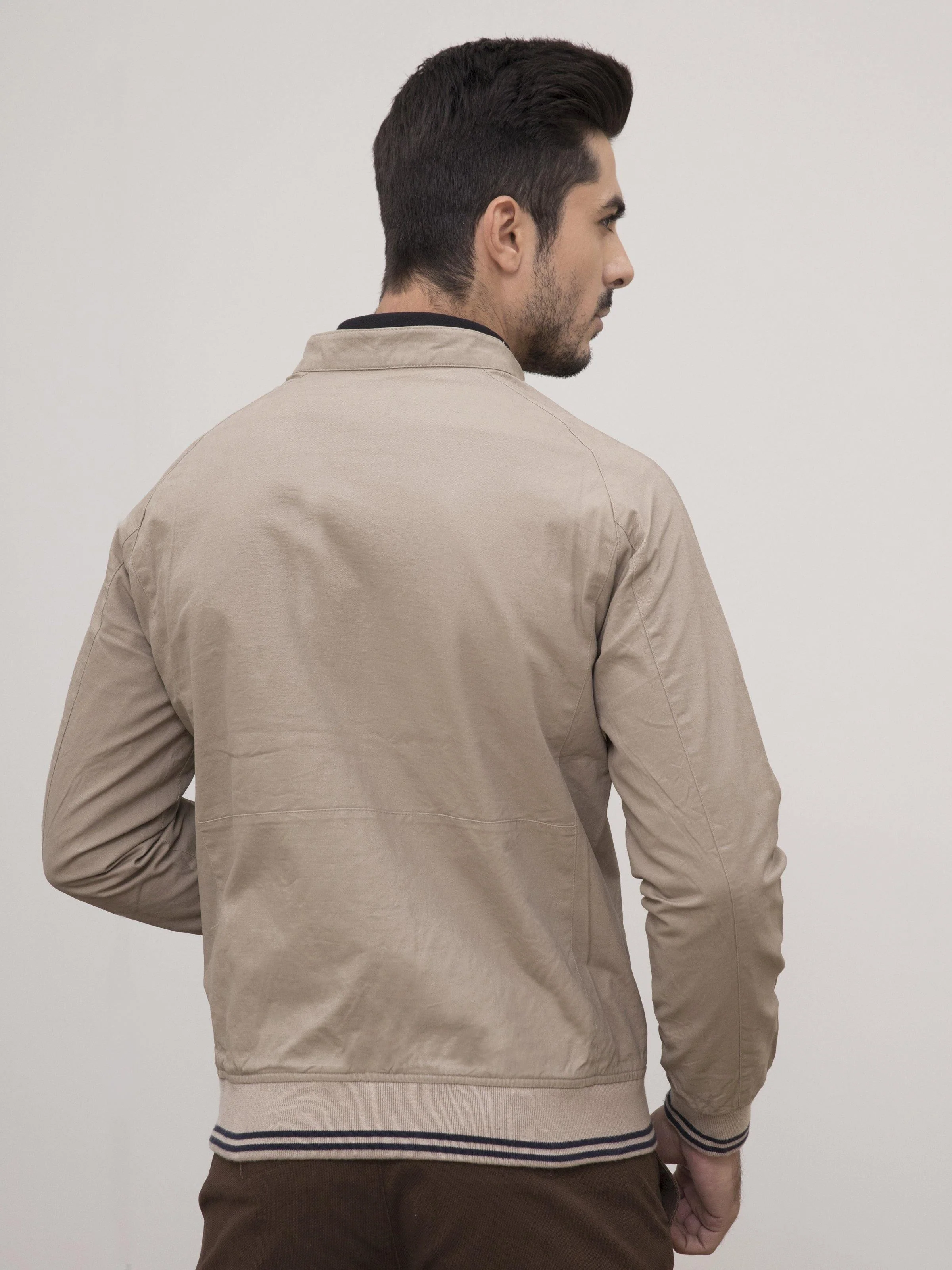 JACKET SMALL BAN FULL SLEEVE BEIGE - Image 3
