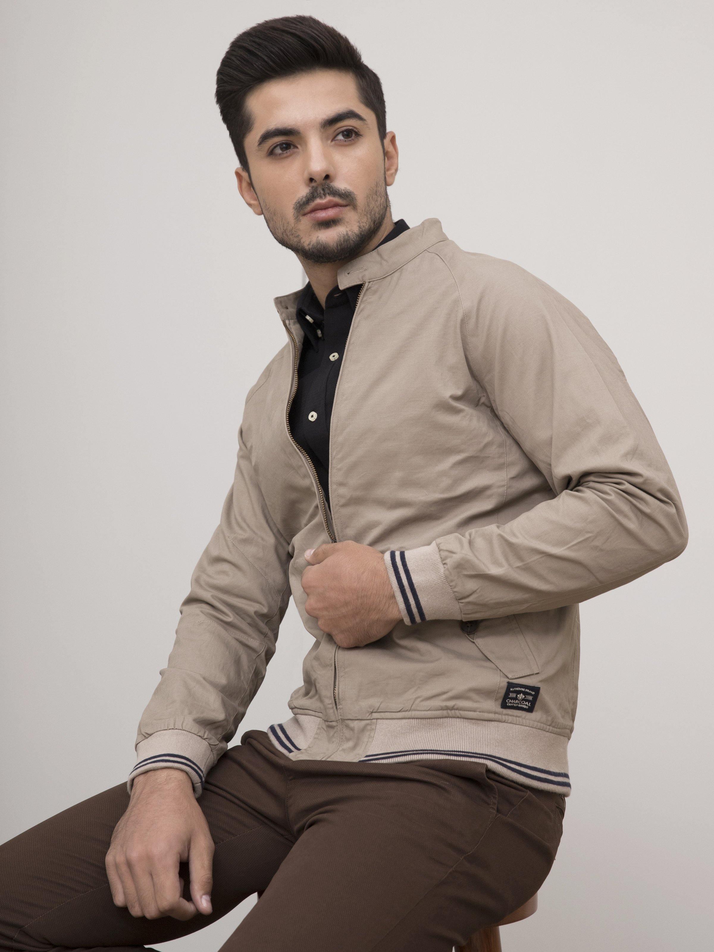 JACKET SMALL BAN FULL SLEEVE BEIGE - Image 4
