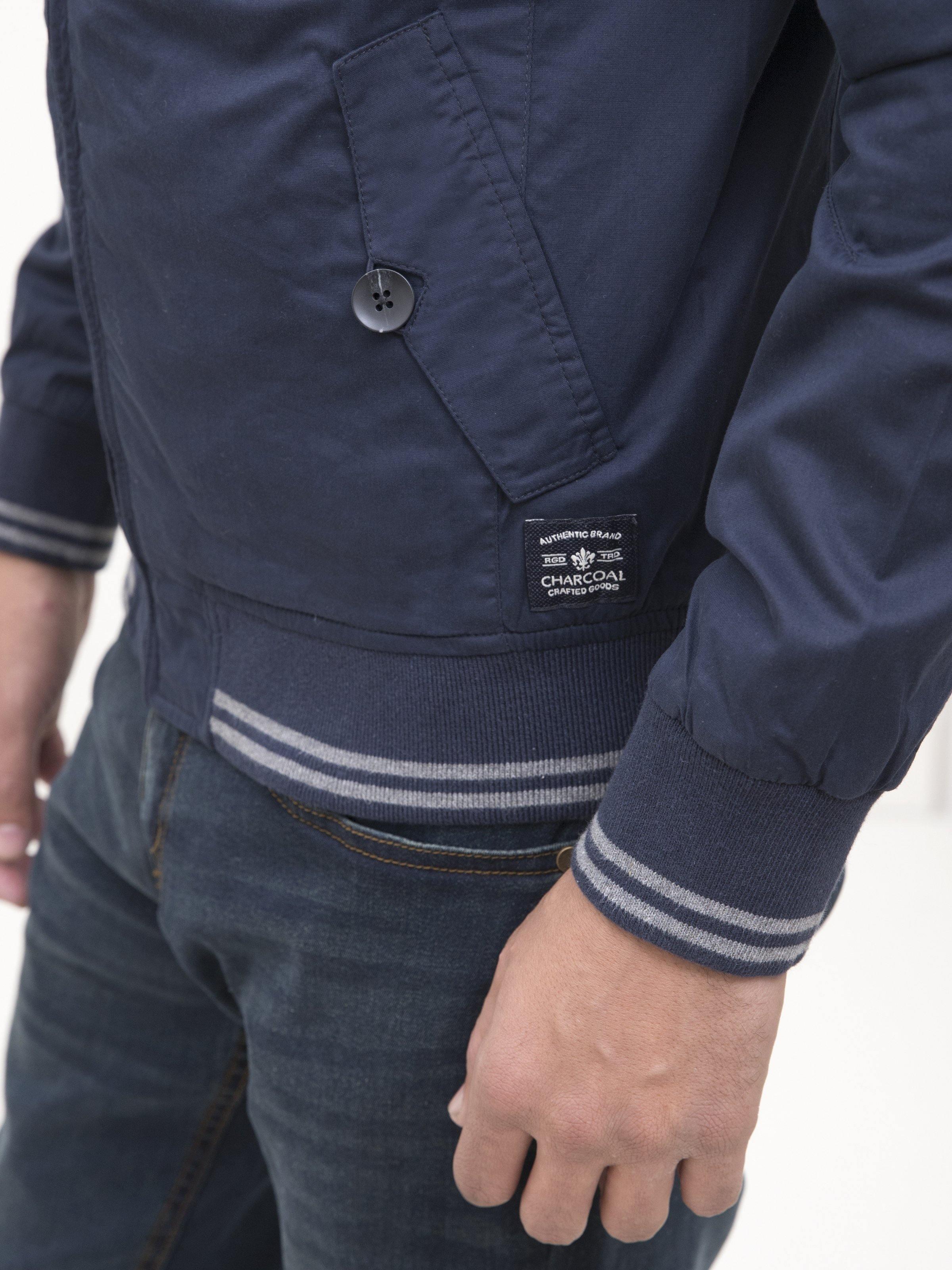 JACKET SMALL BAN  FULL SLEEVE NAVY - Image 4