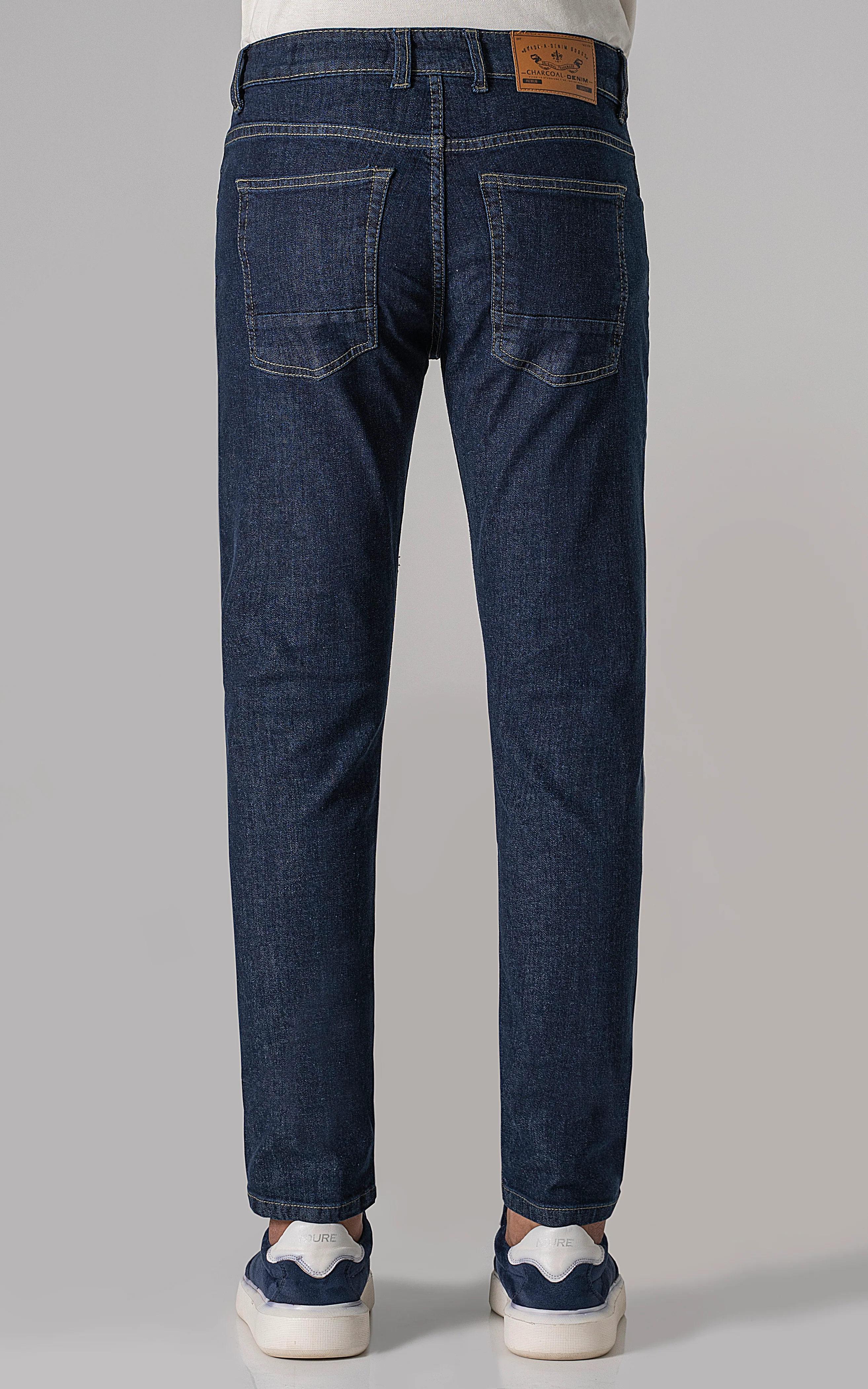 SLIM LEG JEANS DARK BLUE - Image 3