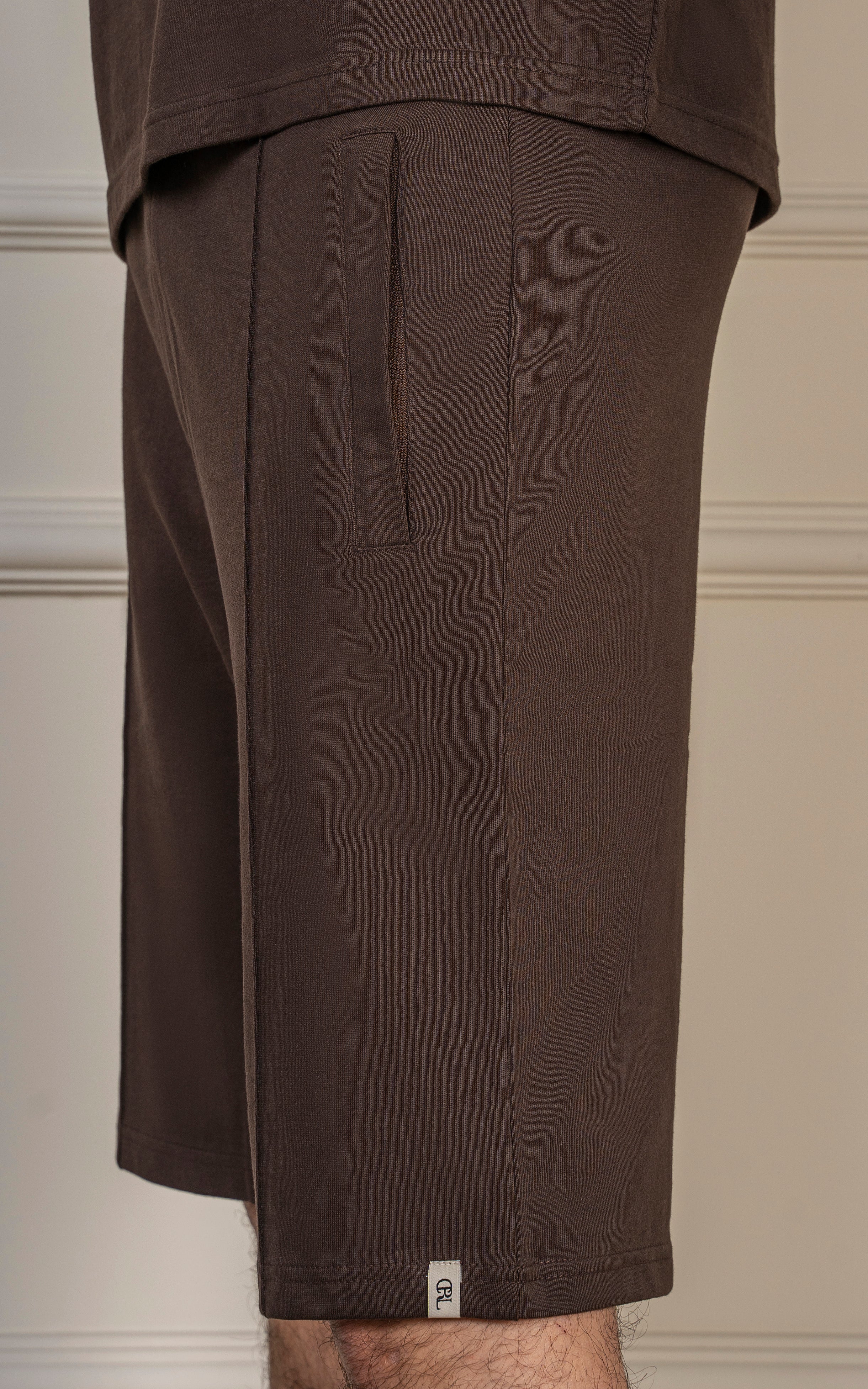 JERSEY SHORT DARK BROWN - Image 3