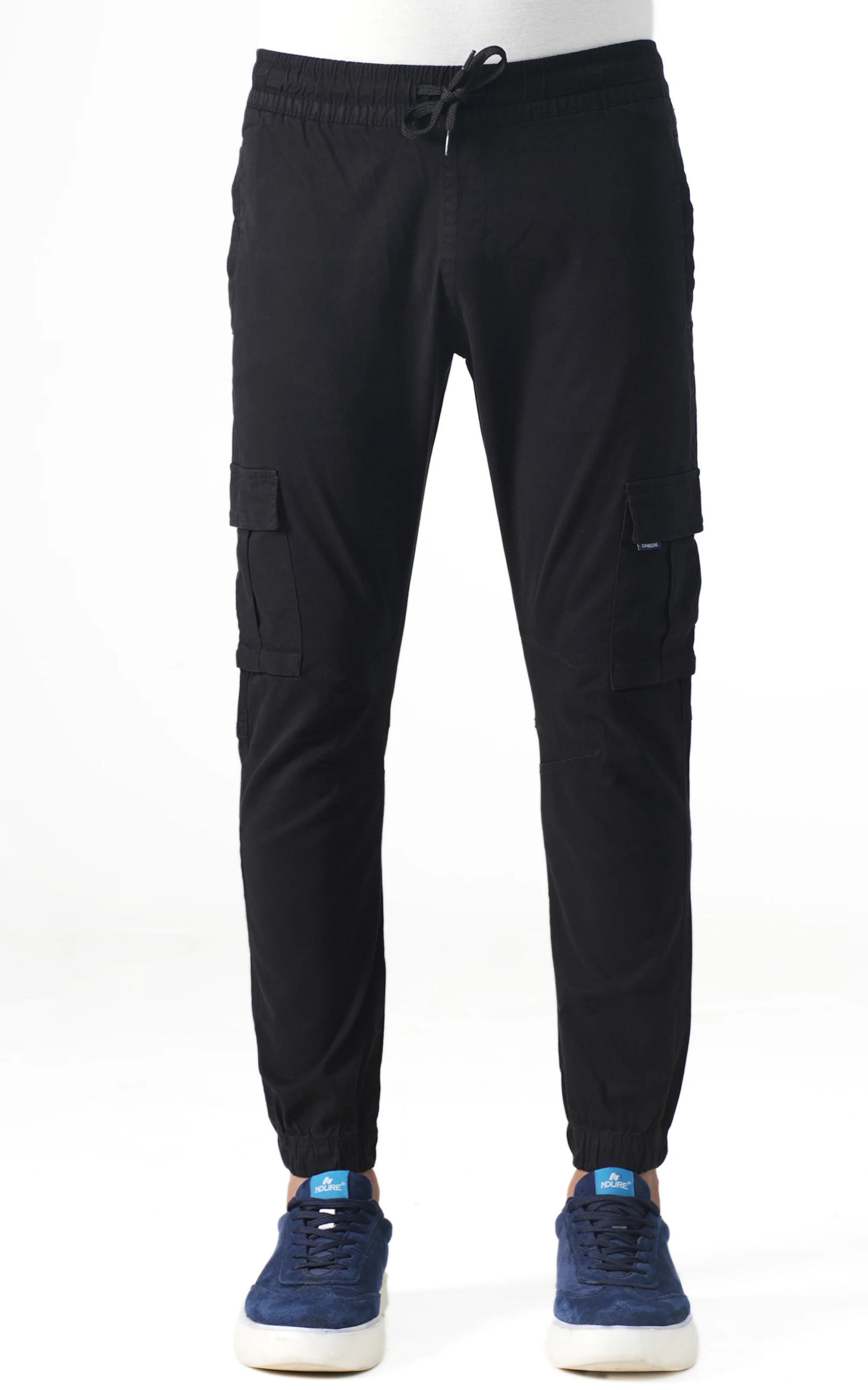 CARGO JOGGER TROUSER BLACK - Image 2