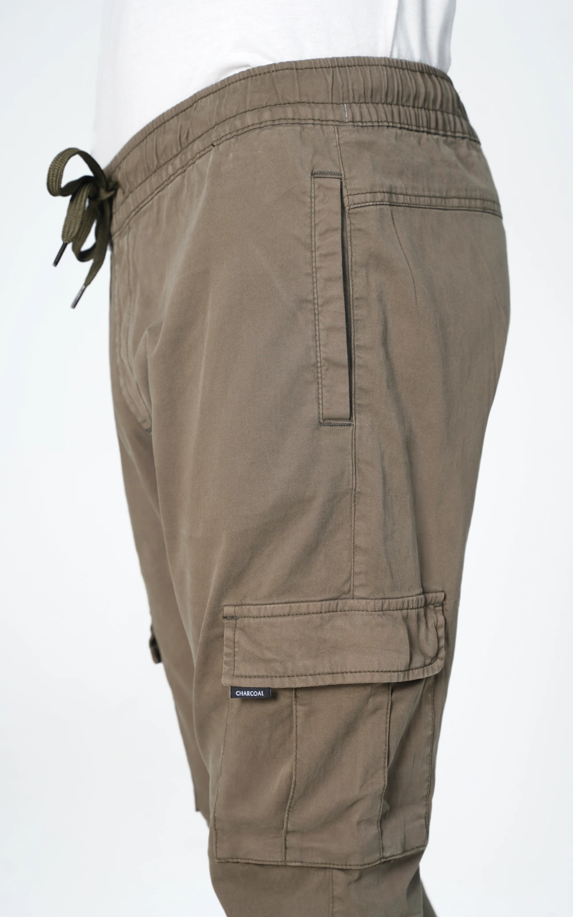 CARGO JOGGER TROUSER DARK OLIVE - Image 4