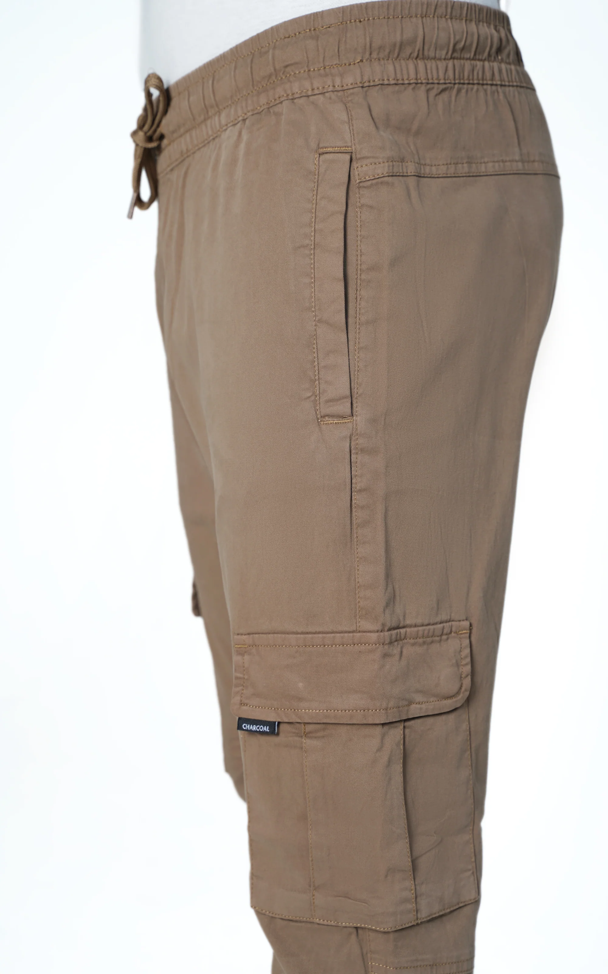CARGO JOGGER TROUSER KHAKI - Image 4