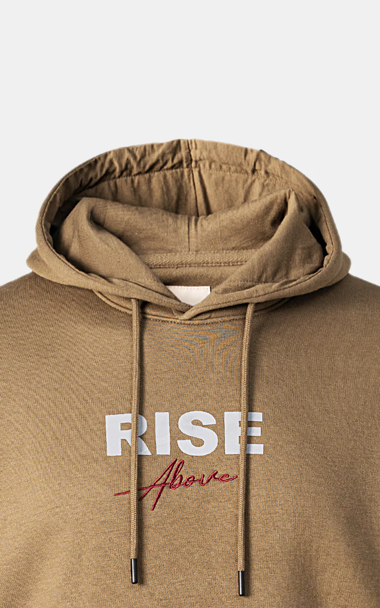 KANGROO FLEECE HOODIE OLIVE - Image 4