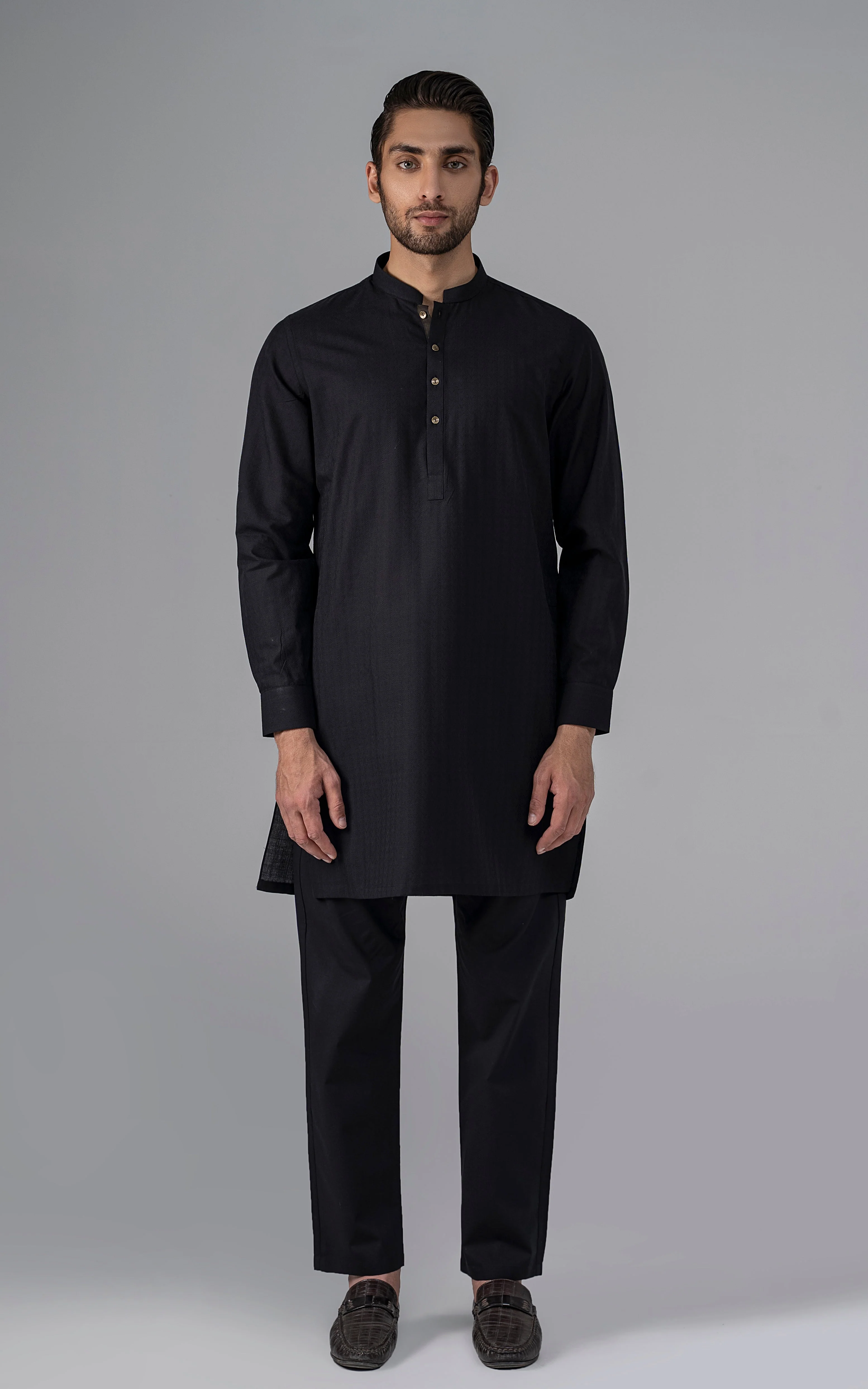 JACQUARD YARN DYED -PREMIUM COLLECTION BLACK
