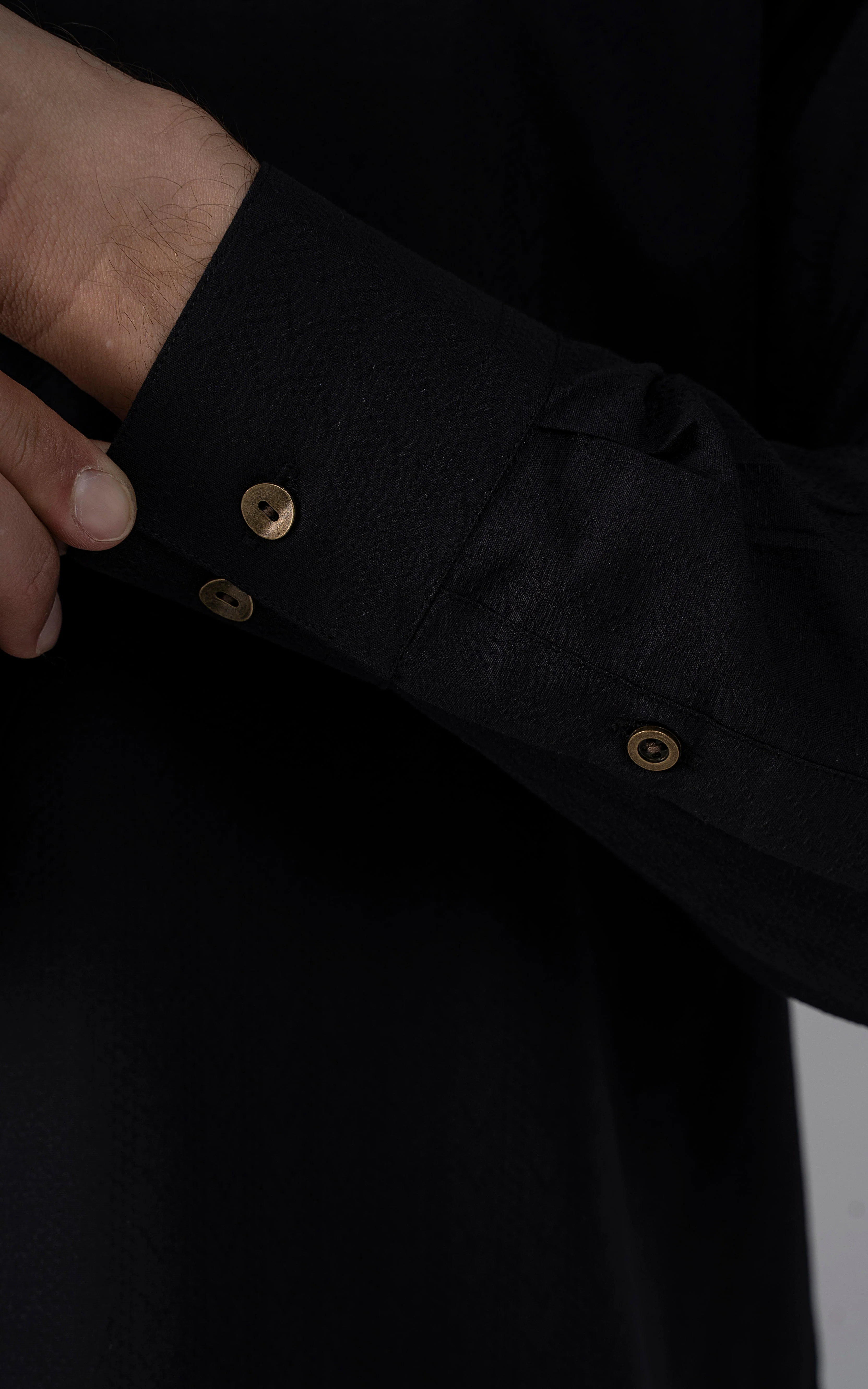 JACQUARD YARN DYED -PREMIUM COLLECTION BLACK - Image 5