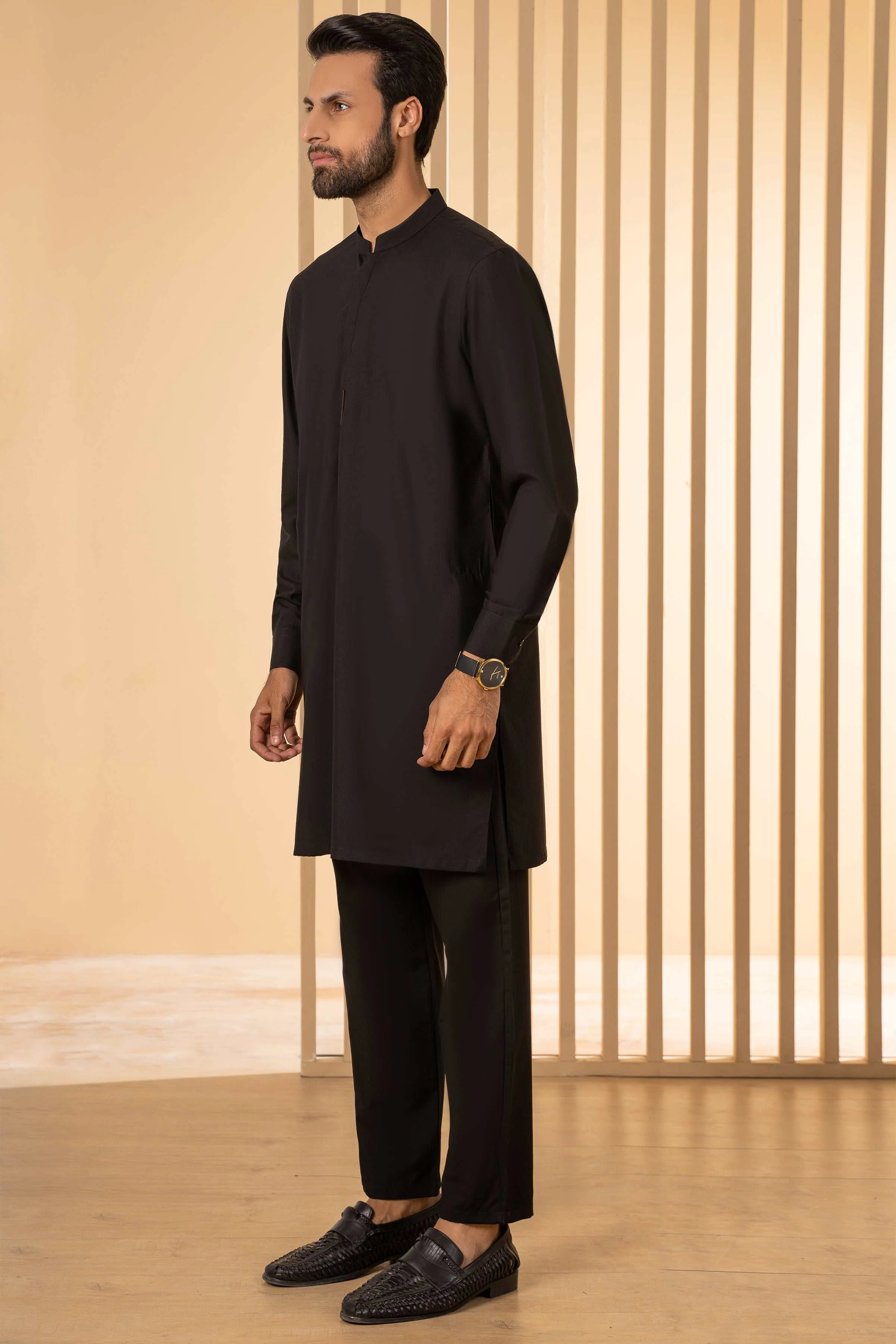KURTA PAJAMA BLACK - Image 2