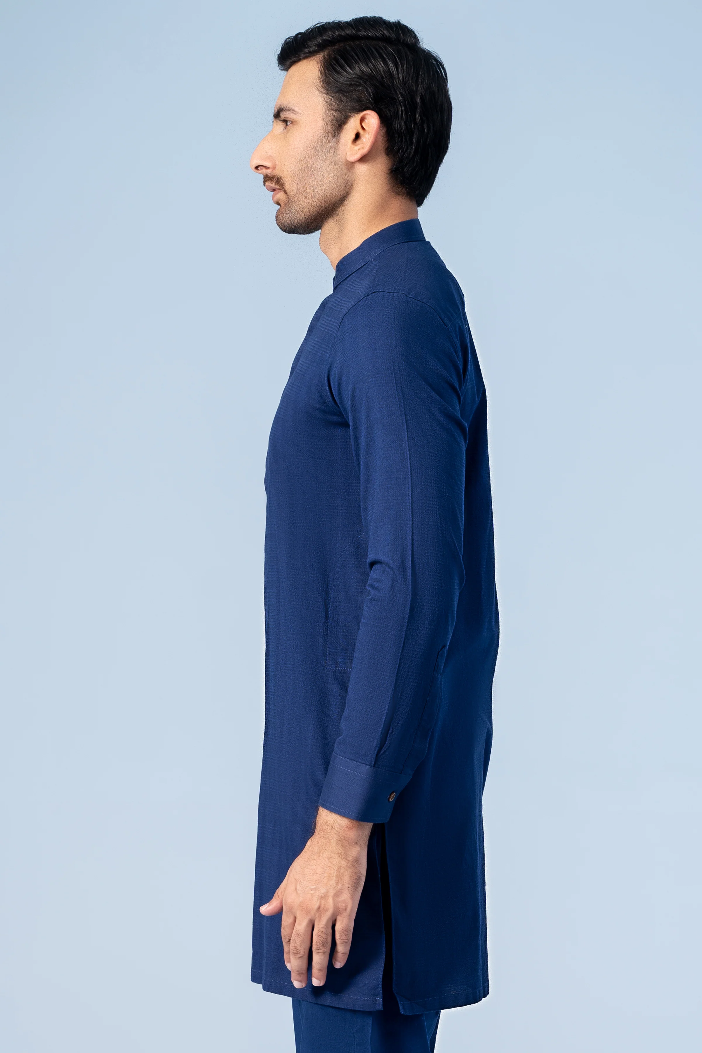 KURTA PAJAMA ROYAL BLUE - Image 3
