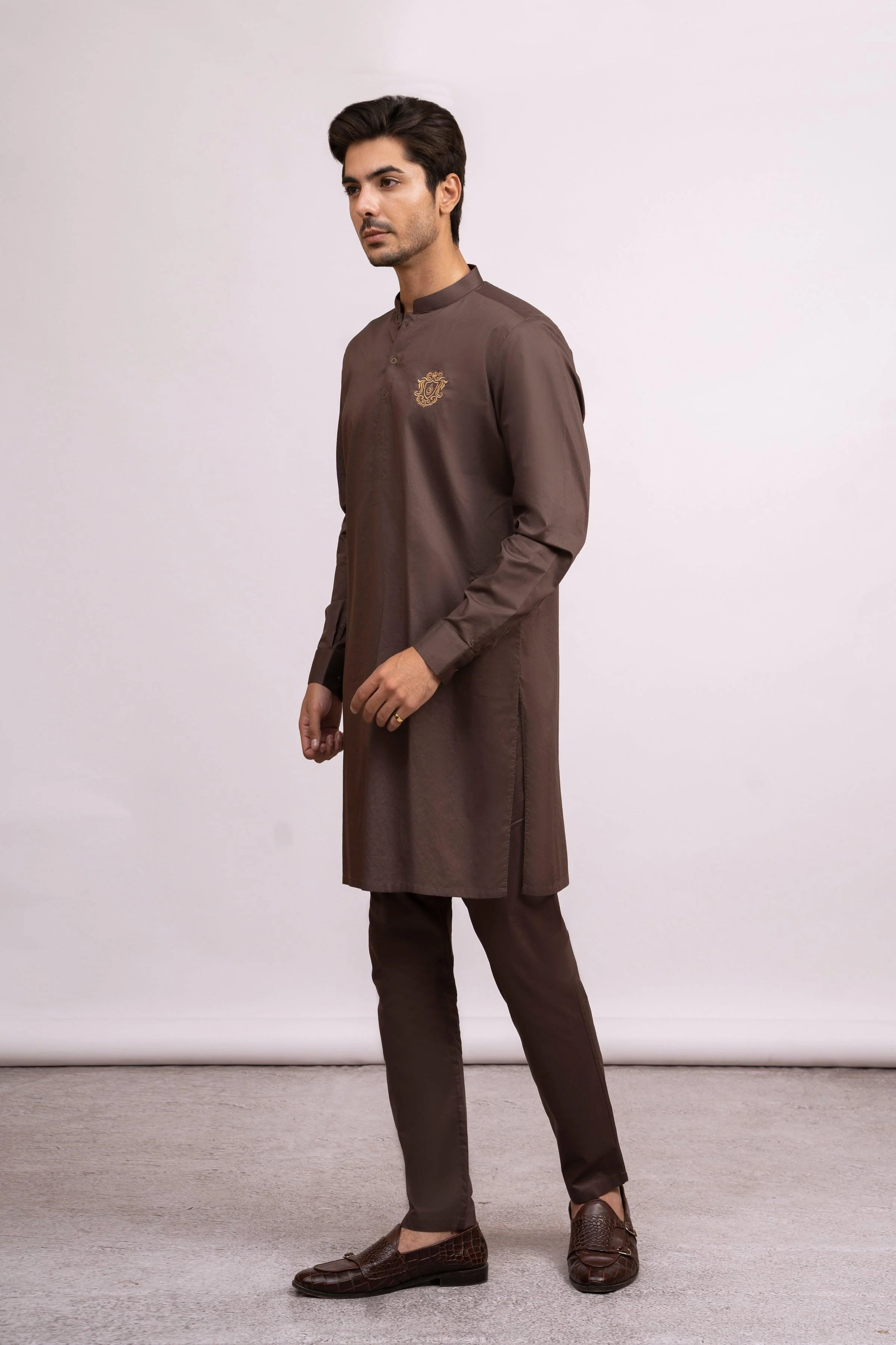 KURTA PAJAMA BROWN - Image 2
