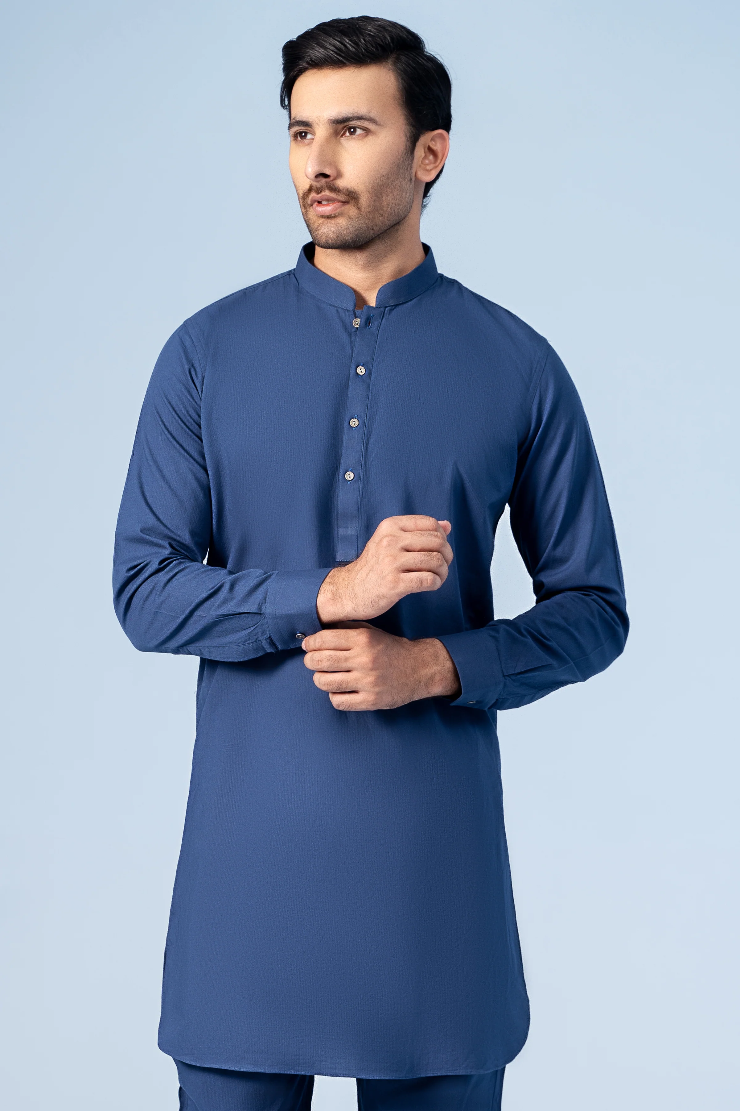 KURTA PAJAMA INDIGO BLUE - Image 2
