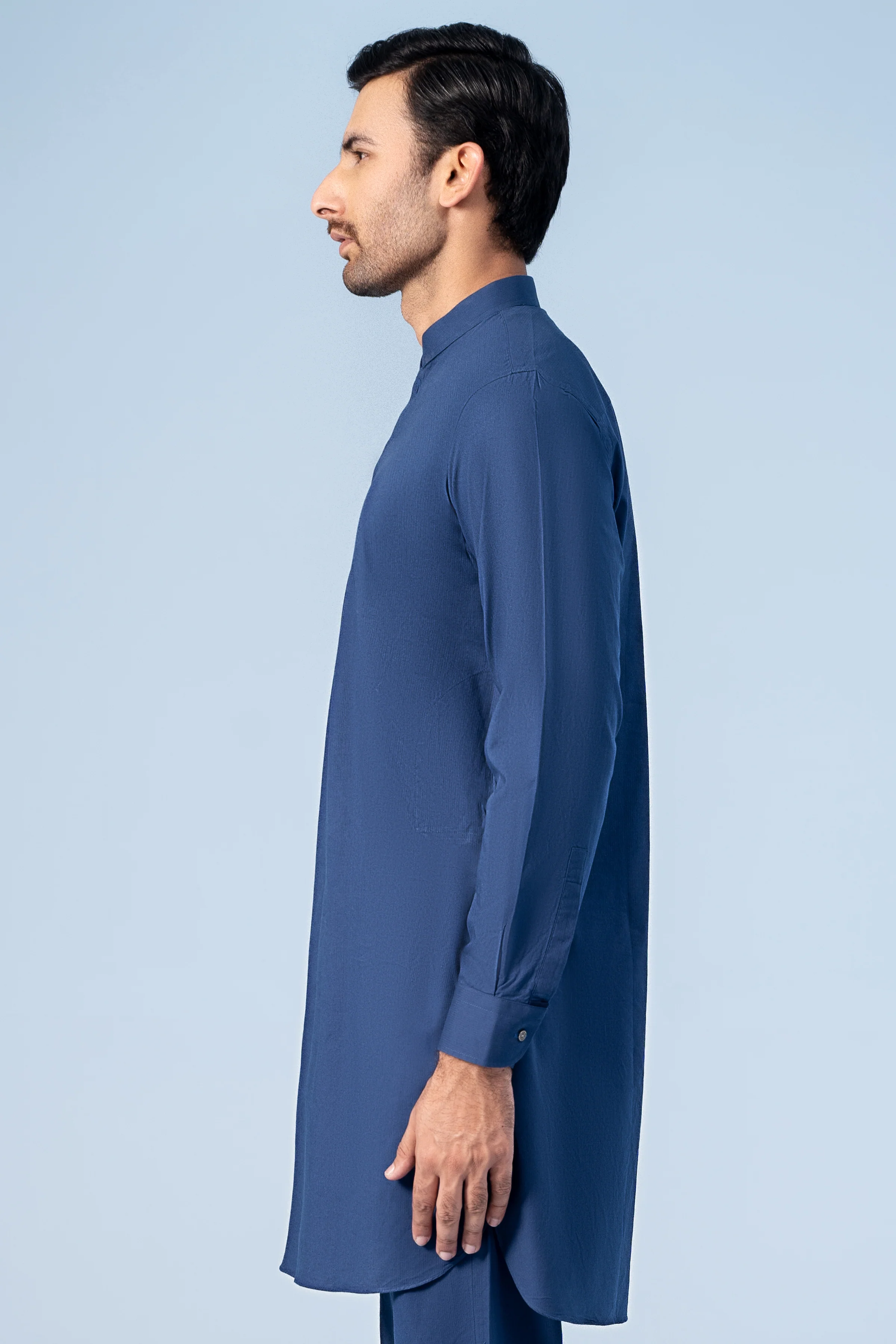 KURTA PAJAMA INDIGO BLUE - Image 4