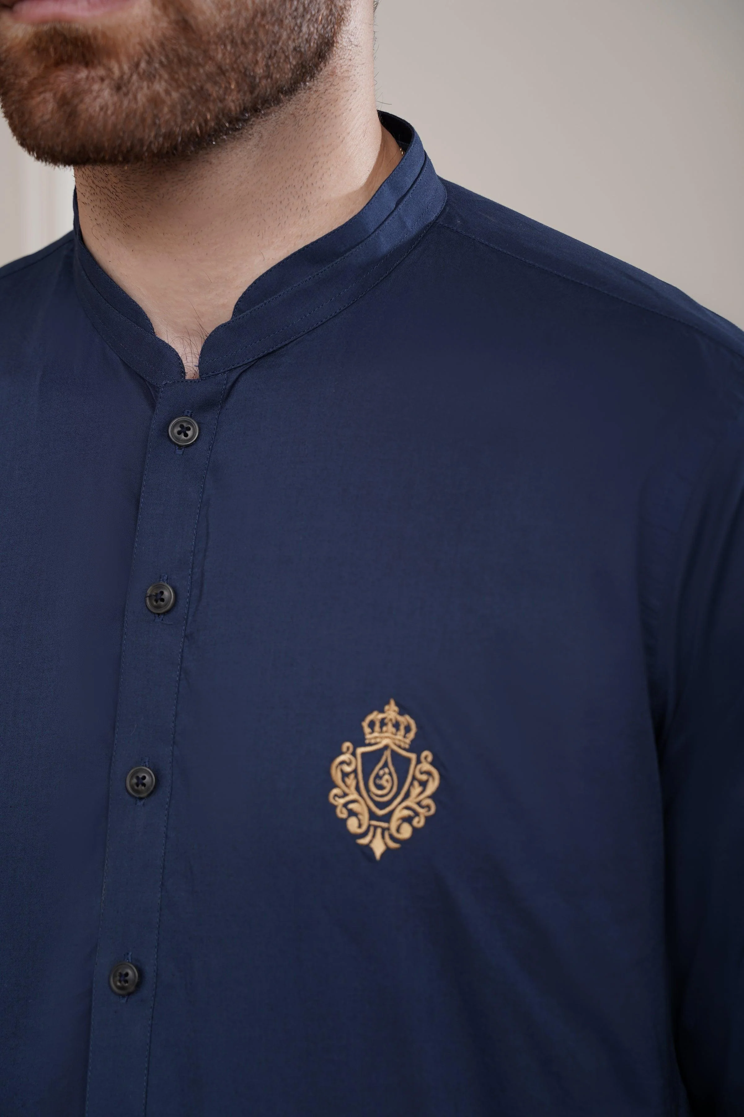 KURTA PAJAMA NAVY - Image 4