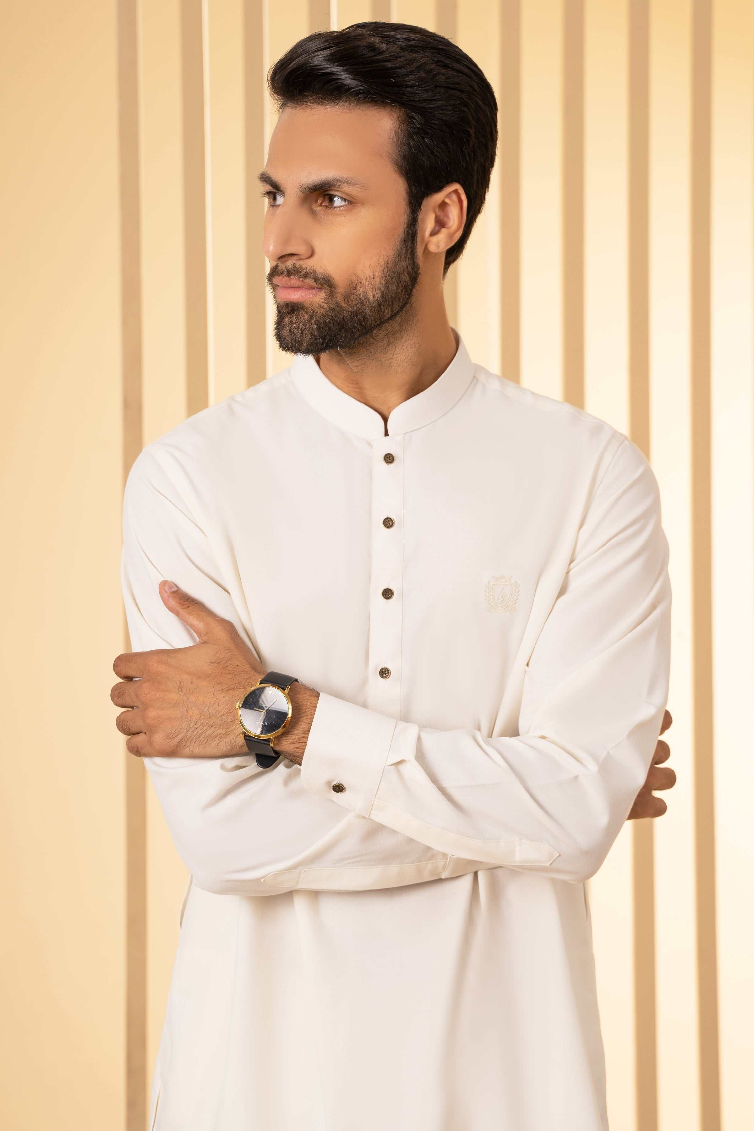 KURTA PAJAMA OFF WHITE - Image 4