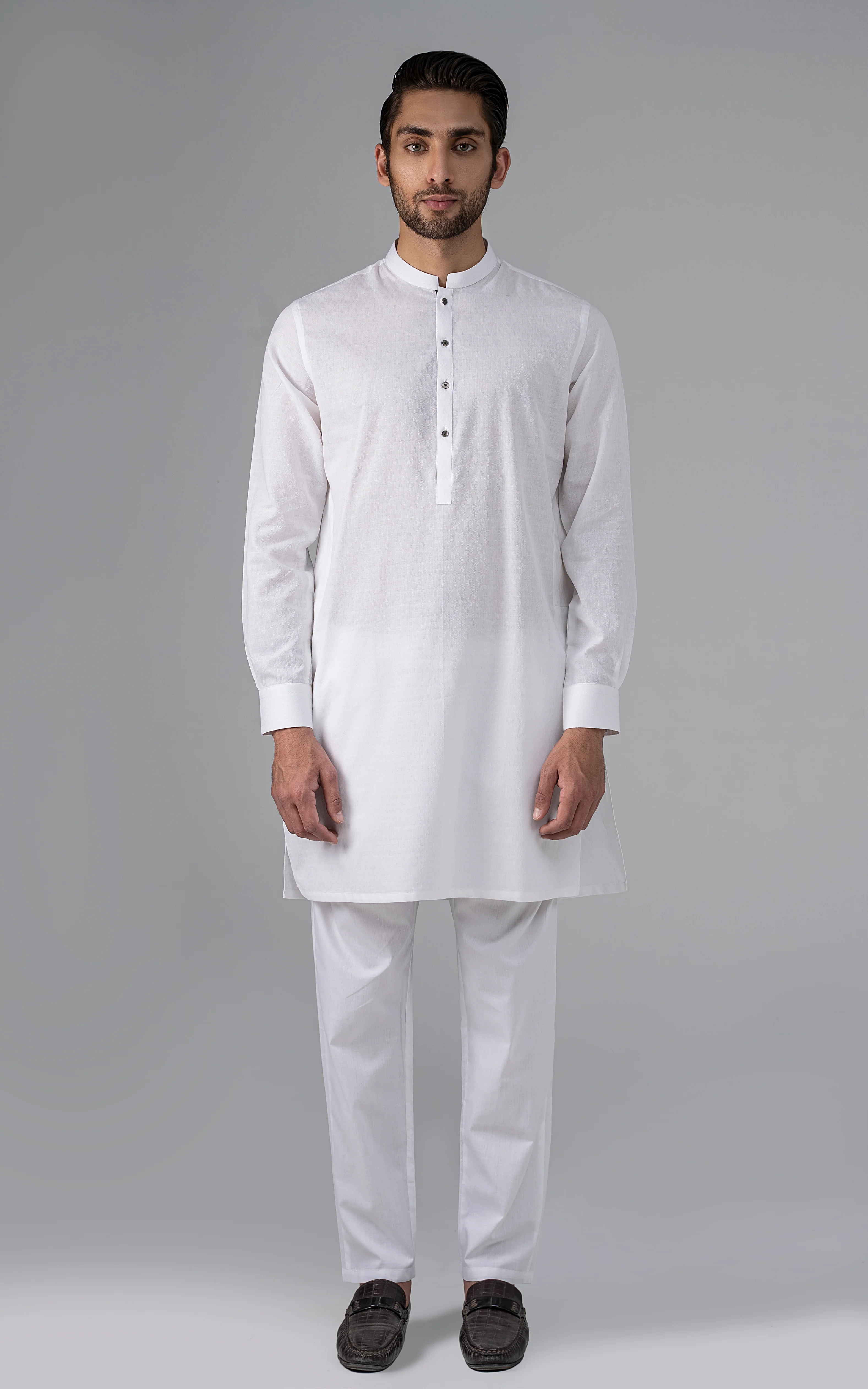 JACQUARD YARN DYED -PREMIUM COLLECTION WHITE
