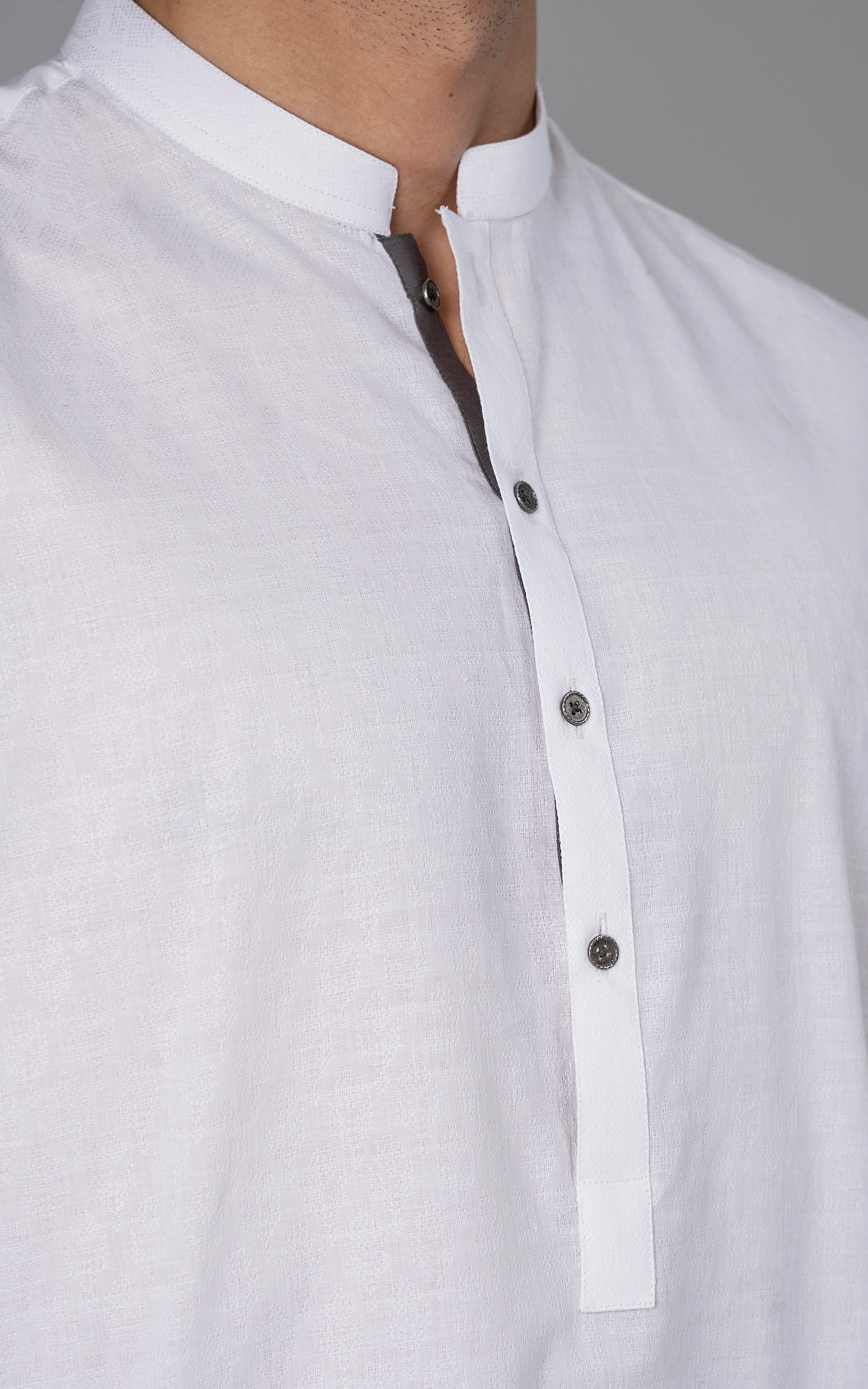 JACQUARD YARN DYED -PREMIUM COLLECTION WHITE - Image 2