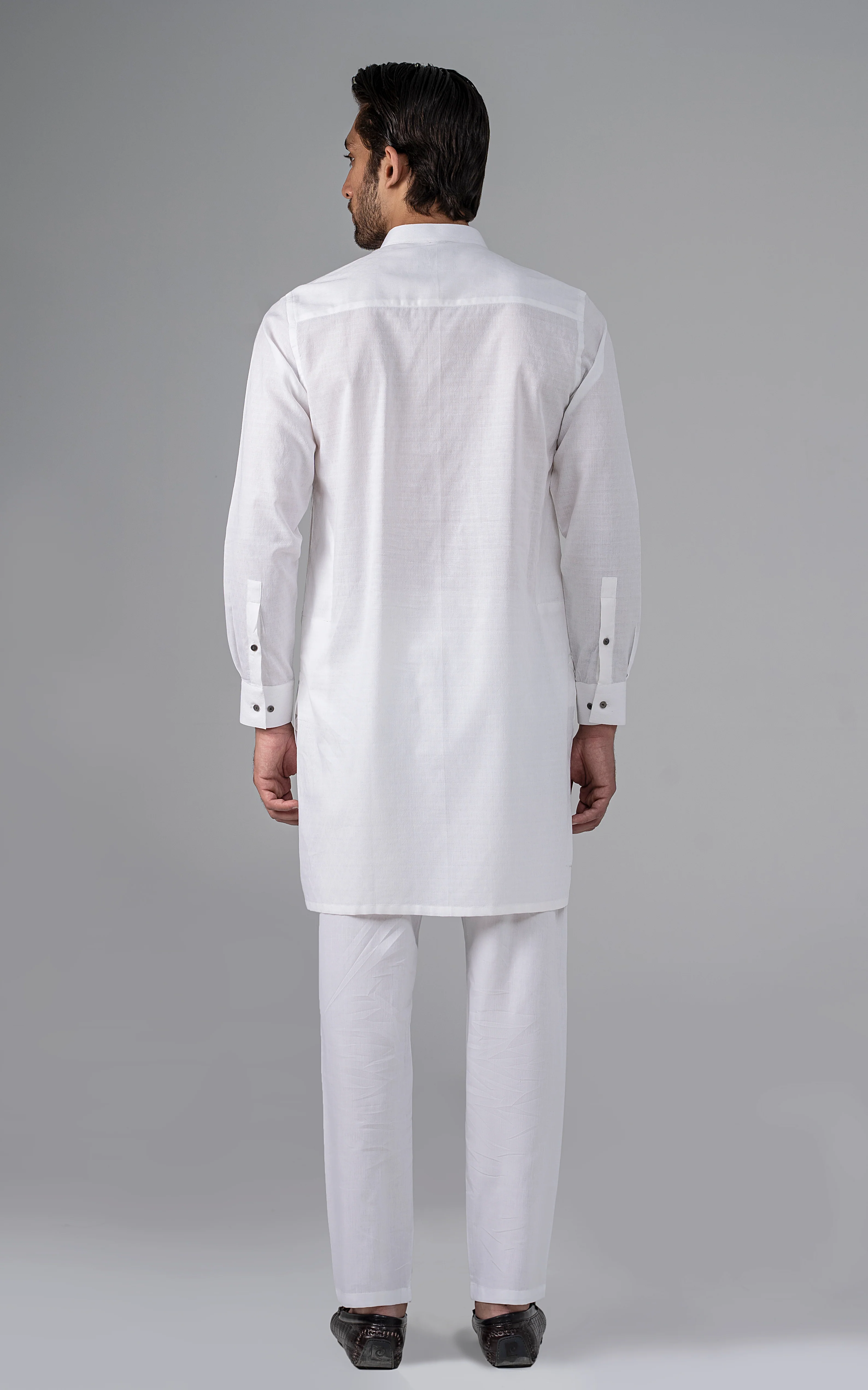 JACQUARD YARN DYED -PREMIUM COLLECTION WHITE - Image 4