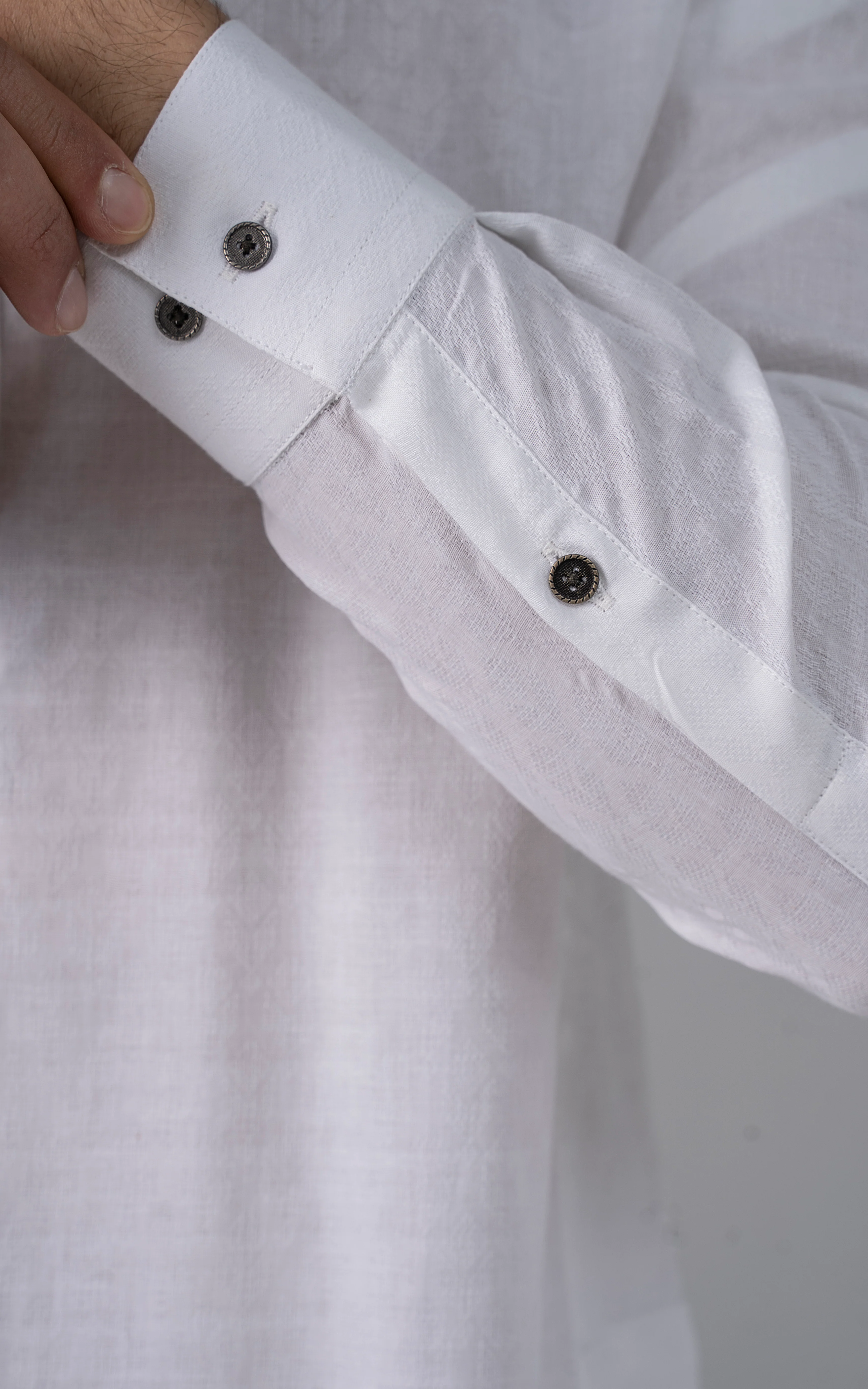 JACQUARD YARN DYED -PREMIUM COLLECTION WHITE - Image 5