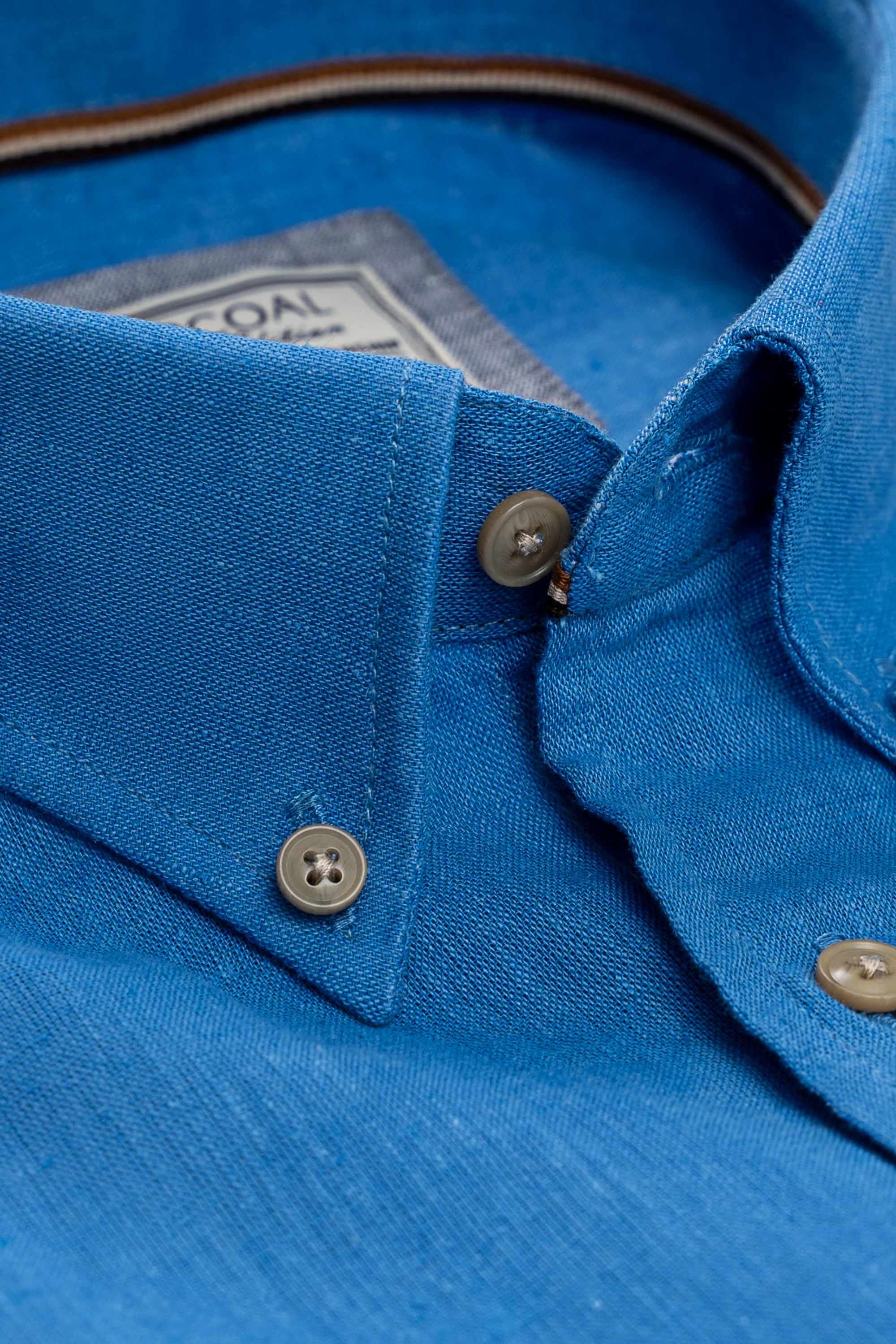 LIMITED EDITION LINEN FABRIC SHIRTS BLUE - Image 2