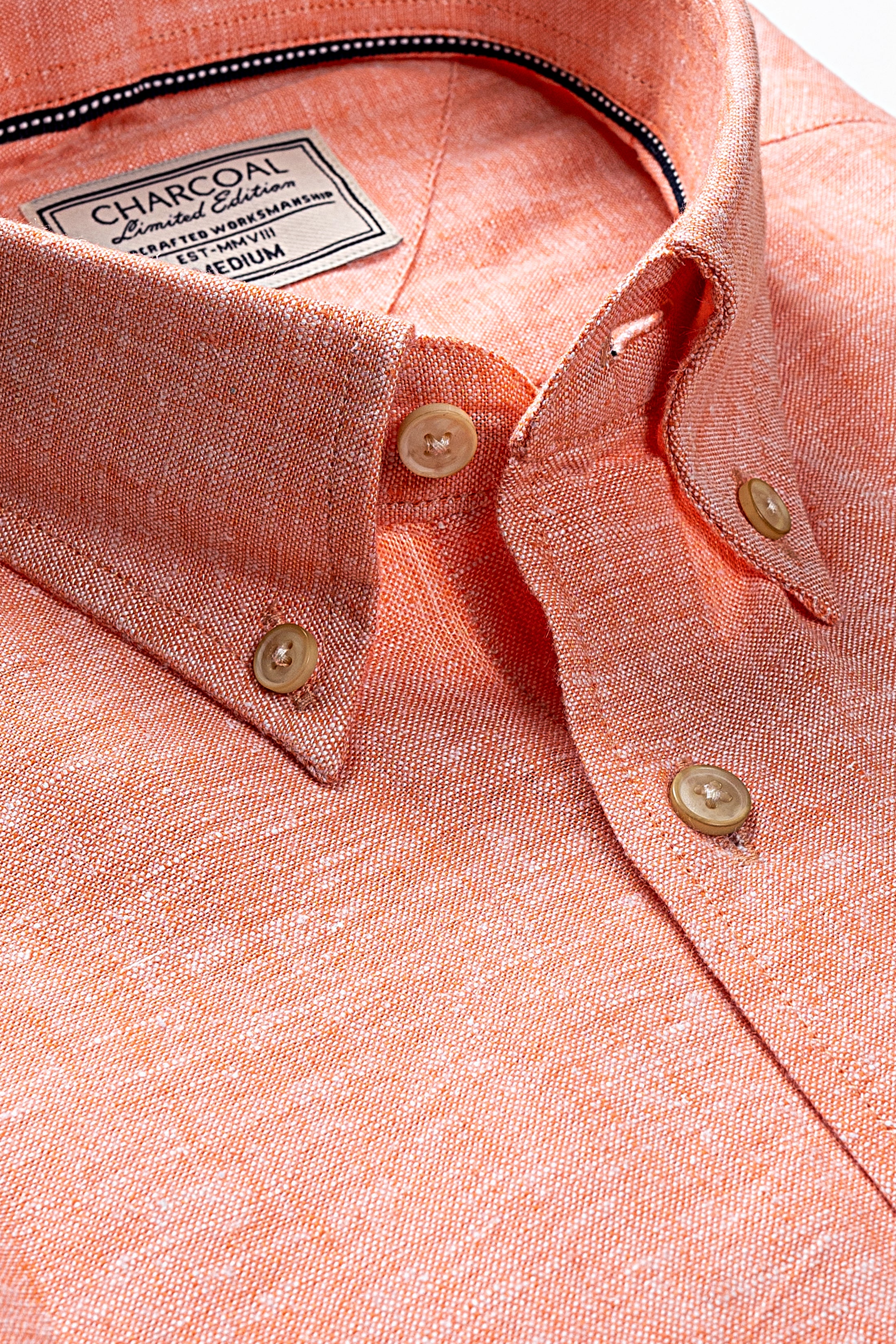 LINEN LIMITED EDITION SHIRT PEACH - Image 2