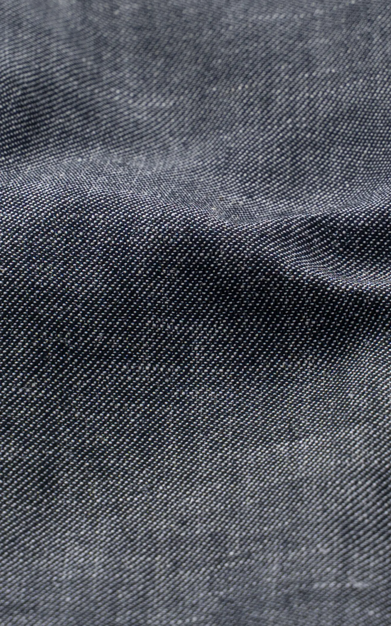 LINEN WIDE SPREAD COLLAR SHIRT  GREY MELANGE - Image 3