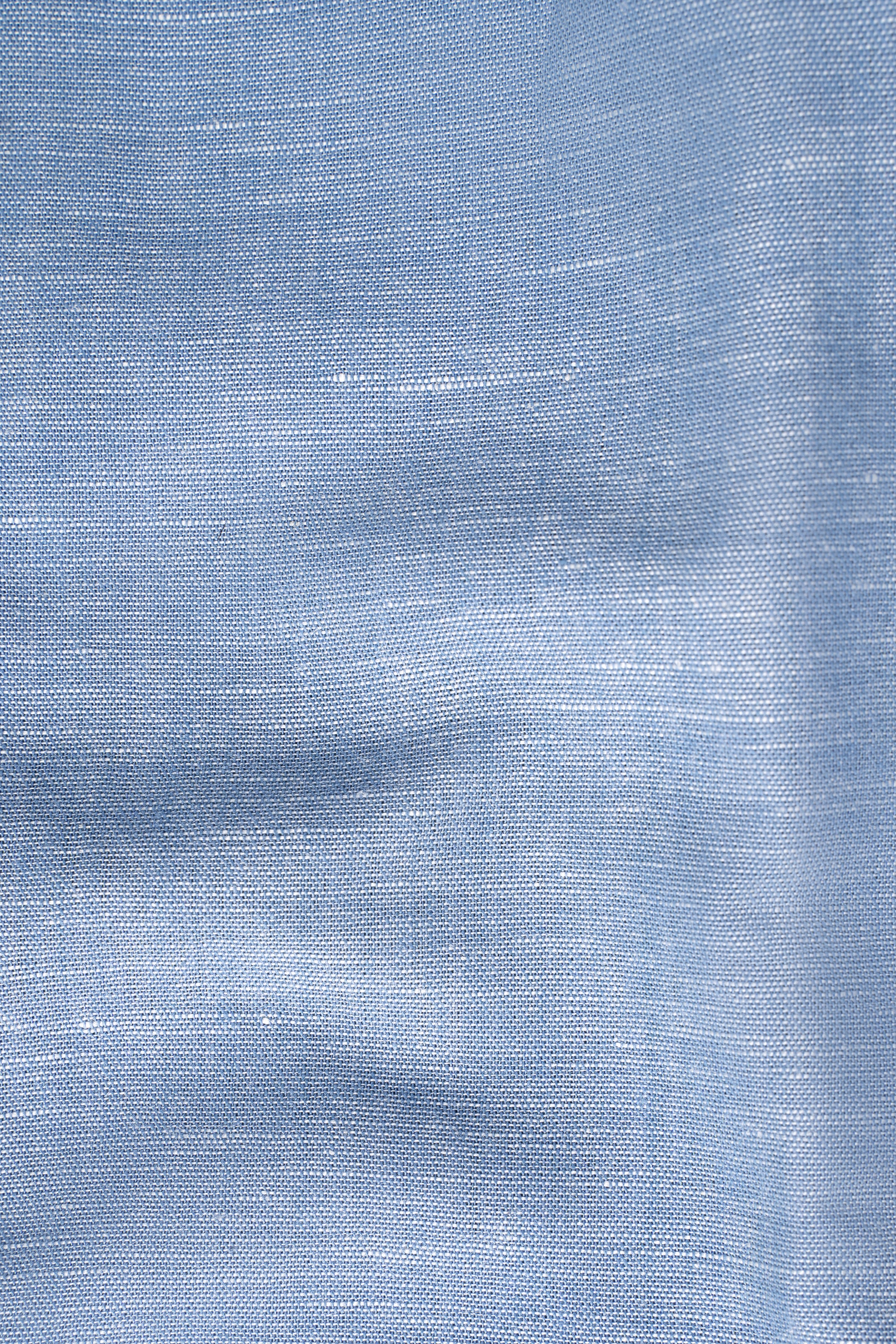 LIMITED EDITION LINEN FABRIC SHIRT SKY BLUE - Image 3