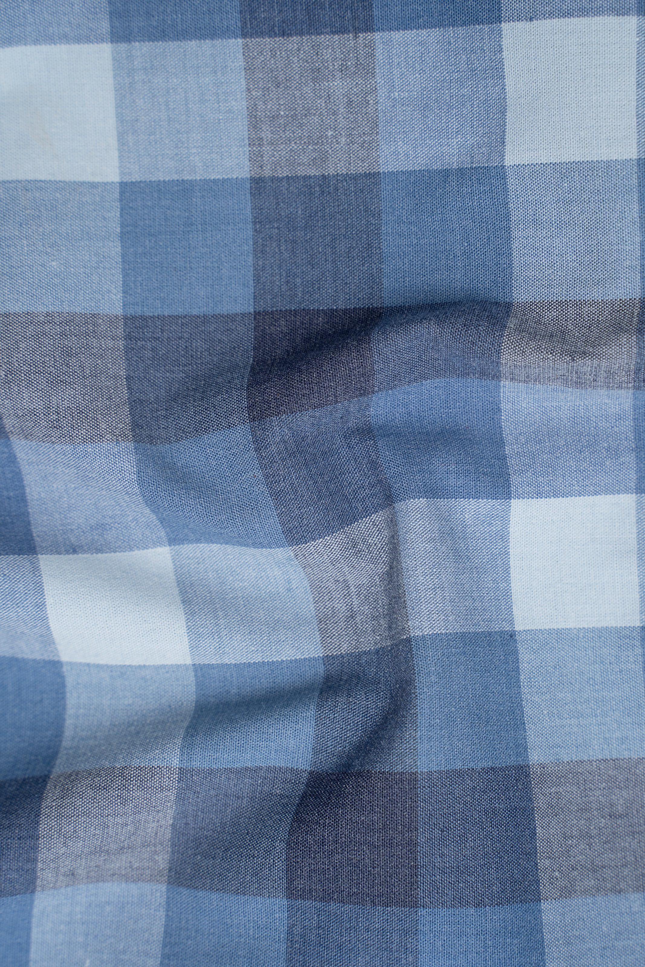 LIMITED EDITION SHIRTS BLUE GREY CHECKE - Image 3
