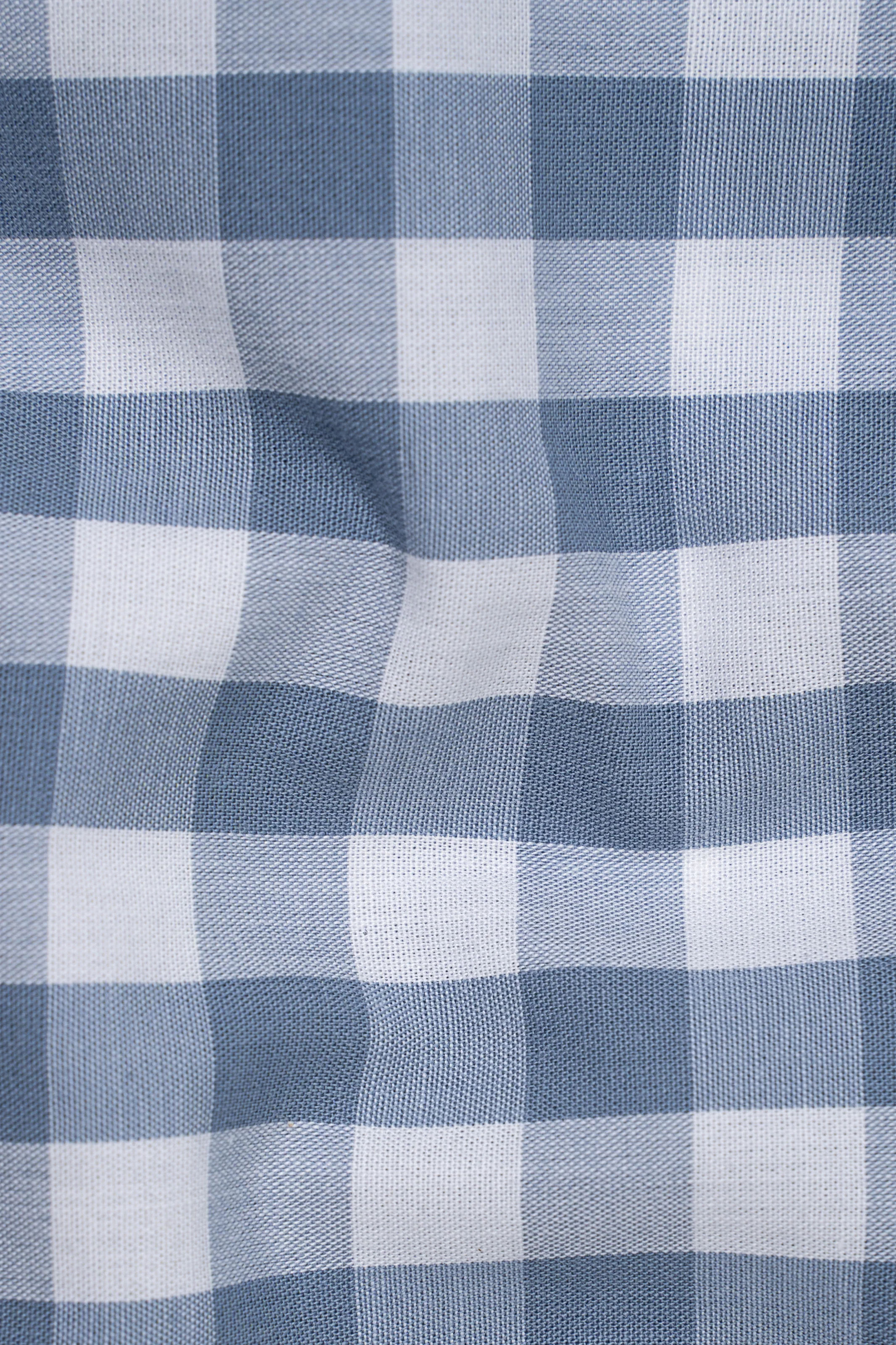 LIMITED EDITION SHIRTS TEAL WHITE CHECK - Image 3