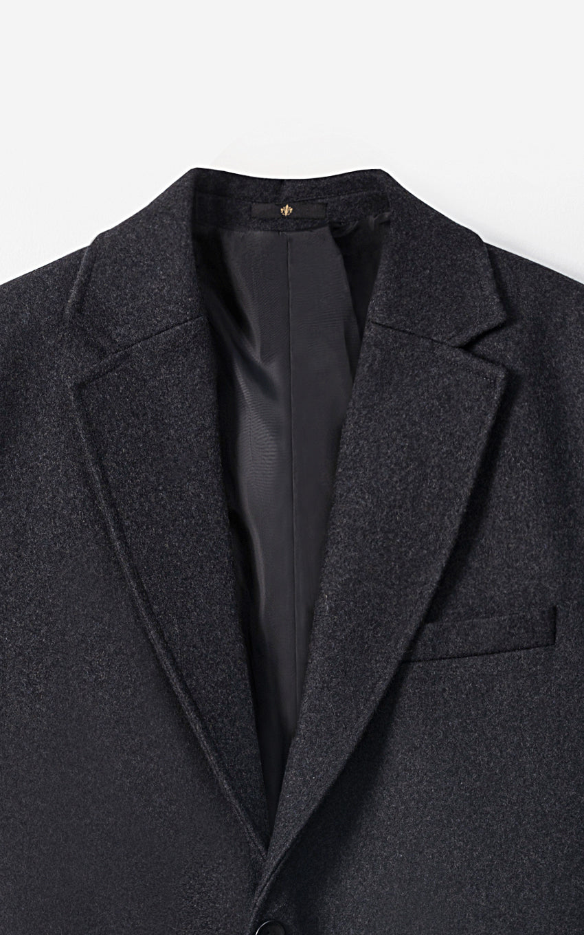 REFINED CLASSIC  LONG COAT CHARCOAL - Image 2