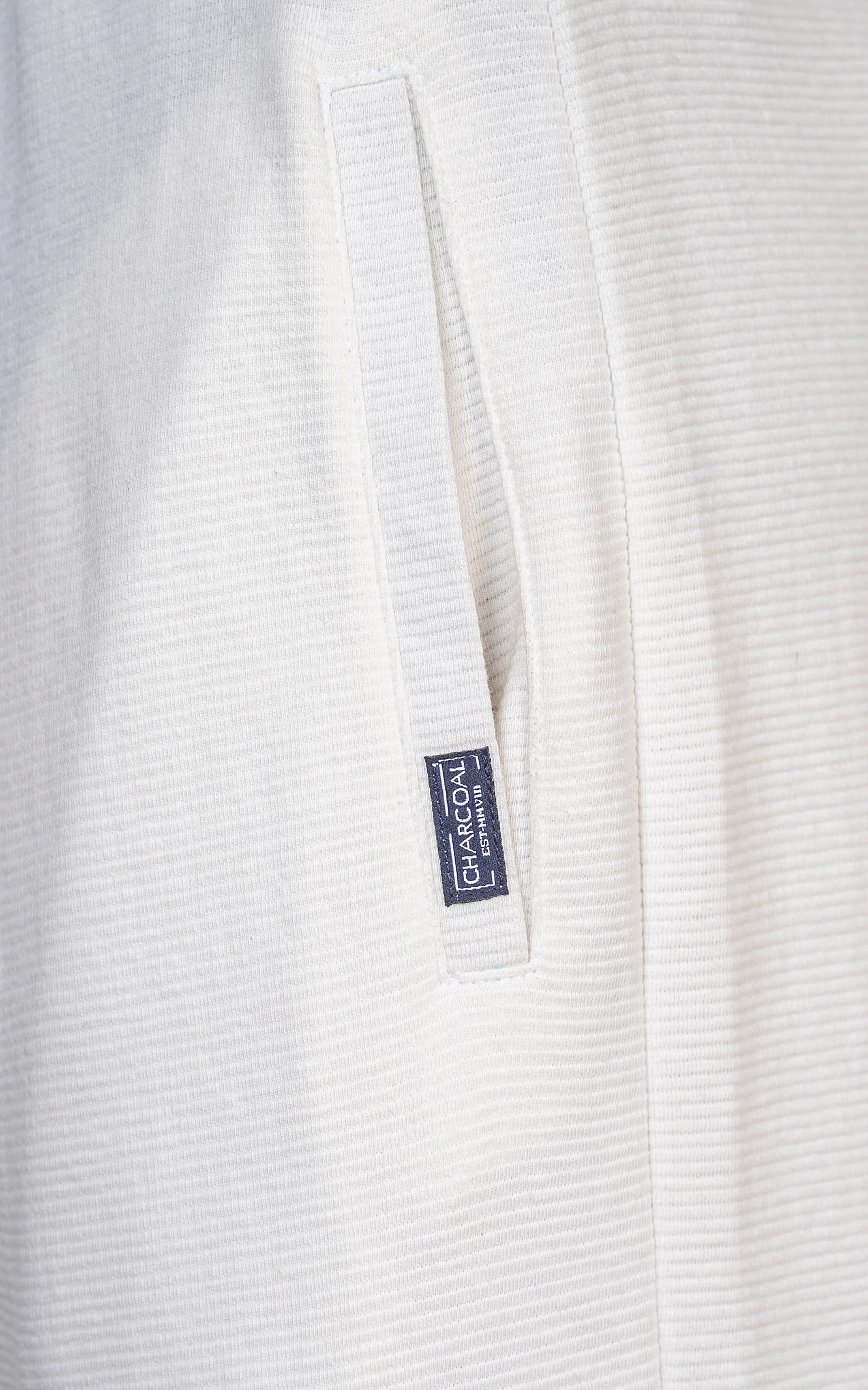 LOOSE FIT OTTOMAN JOGGER TROUSER WHITE - Image 3