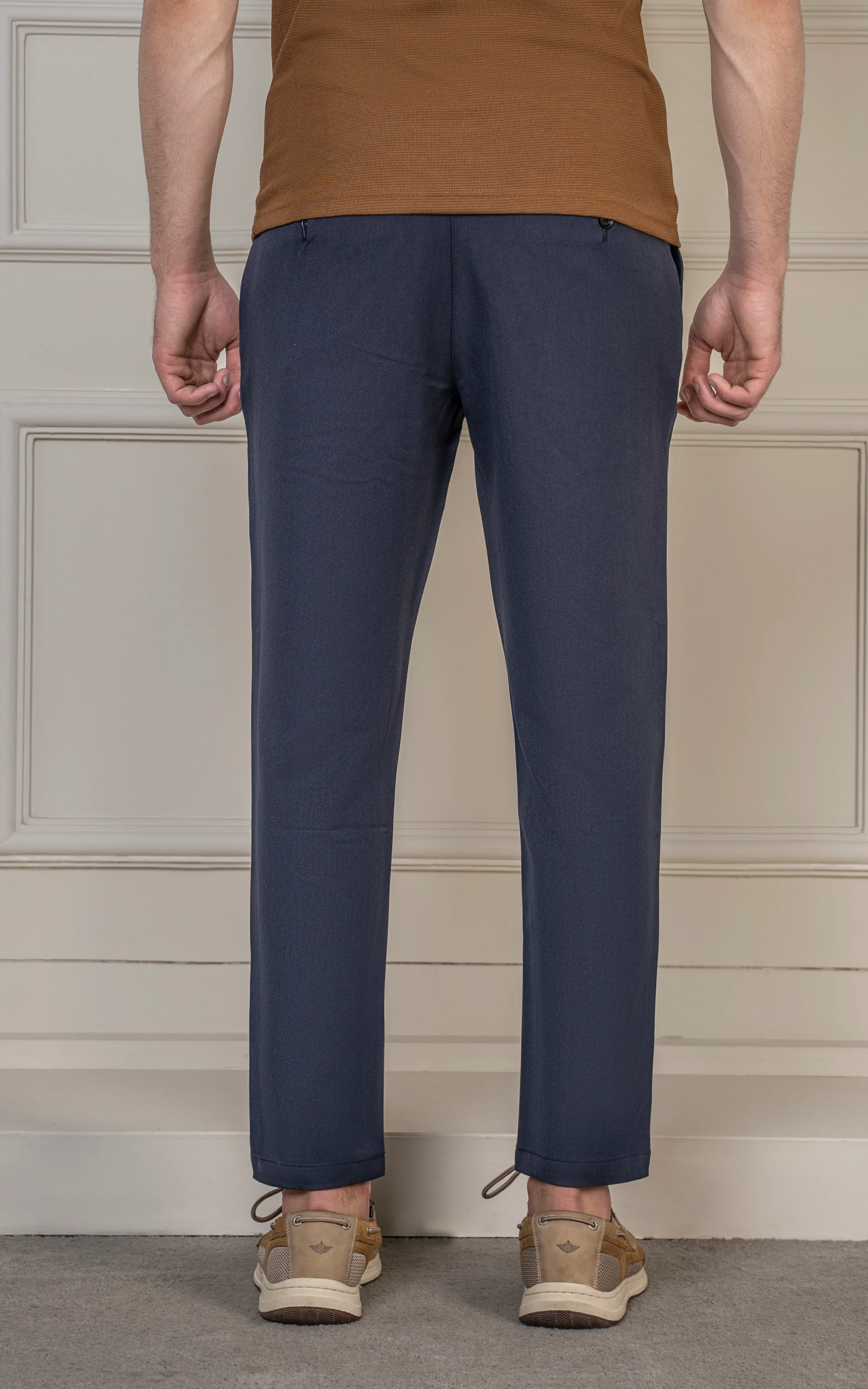 LOOSE FIT PLAIN PANT NAVY - Image 4