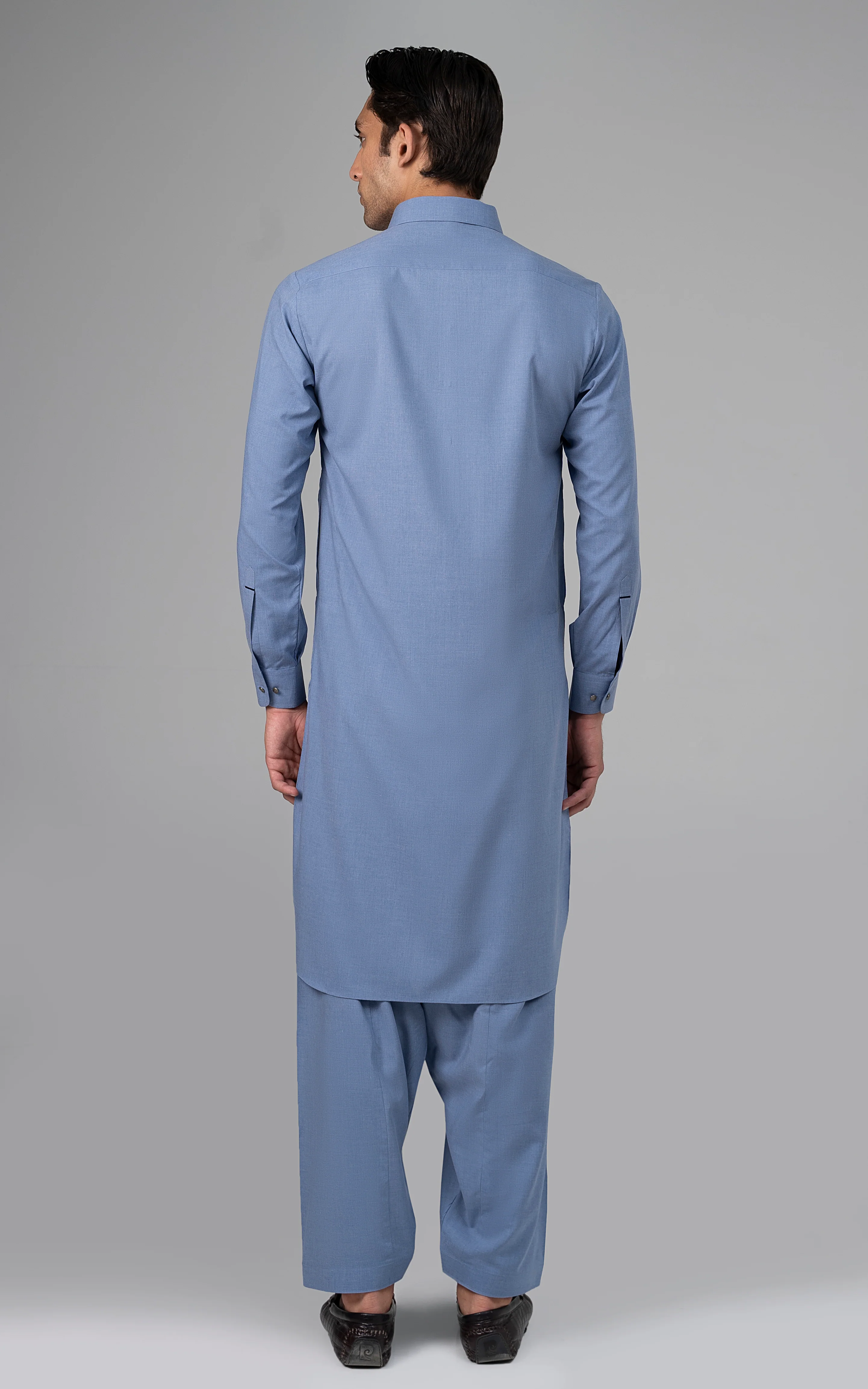 MELANGE WASH & WEAR - SIGNATURE COLLECTION LIGHT BLUE MELANGE - Image 4