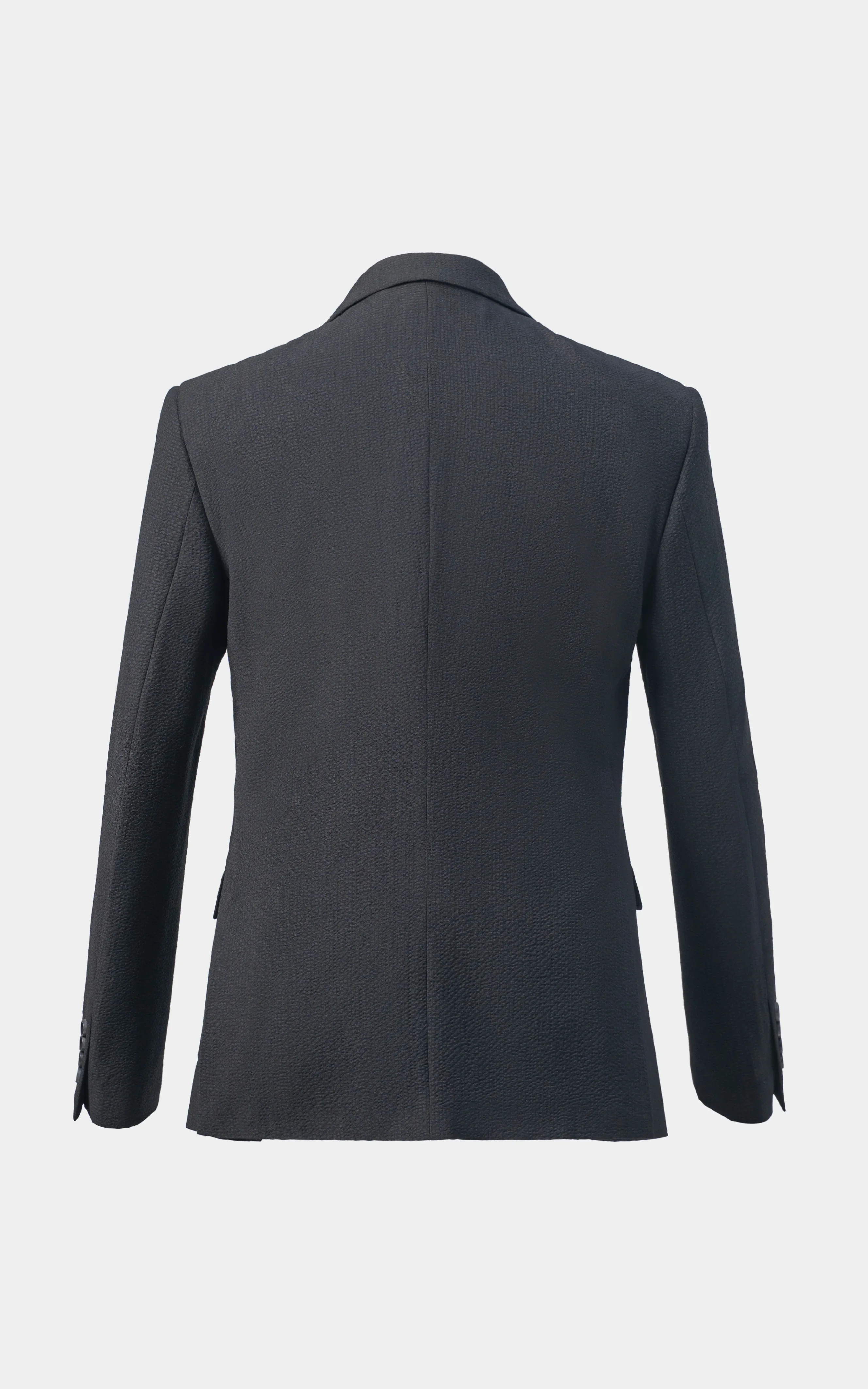 Men’s Seersucker Textured Blazer Black - Image 4