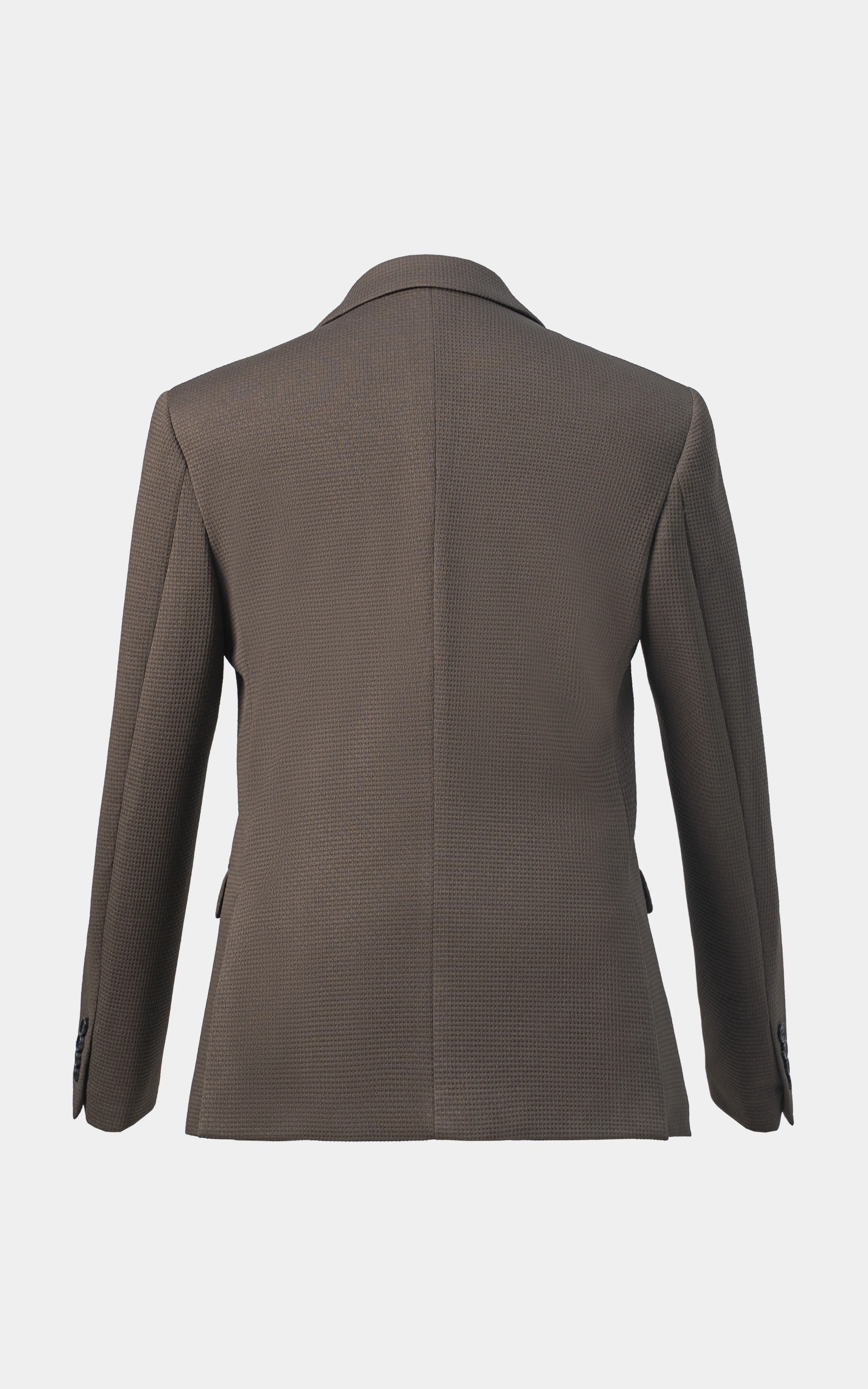 Men’s Self Textured Blazer Drak Brown - Image 5