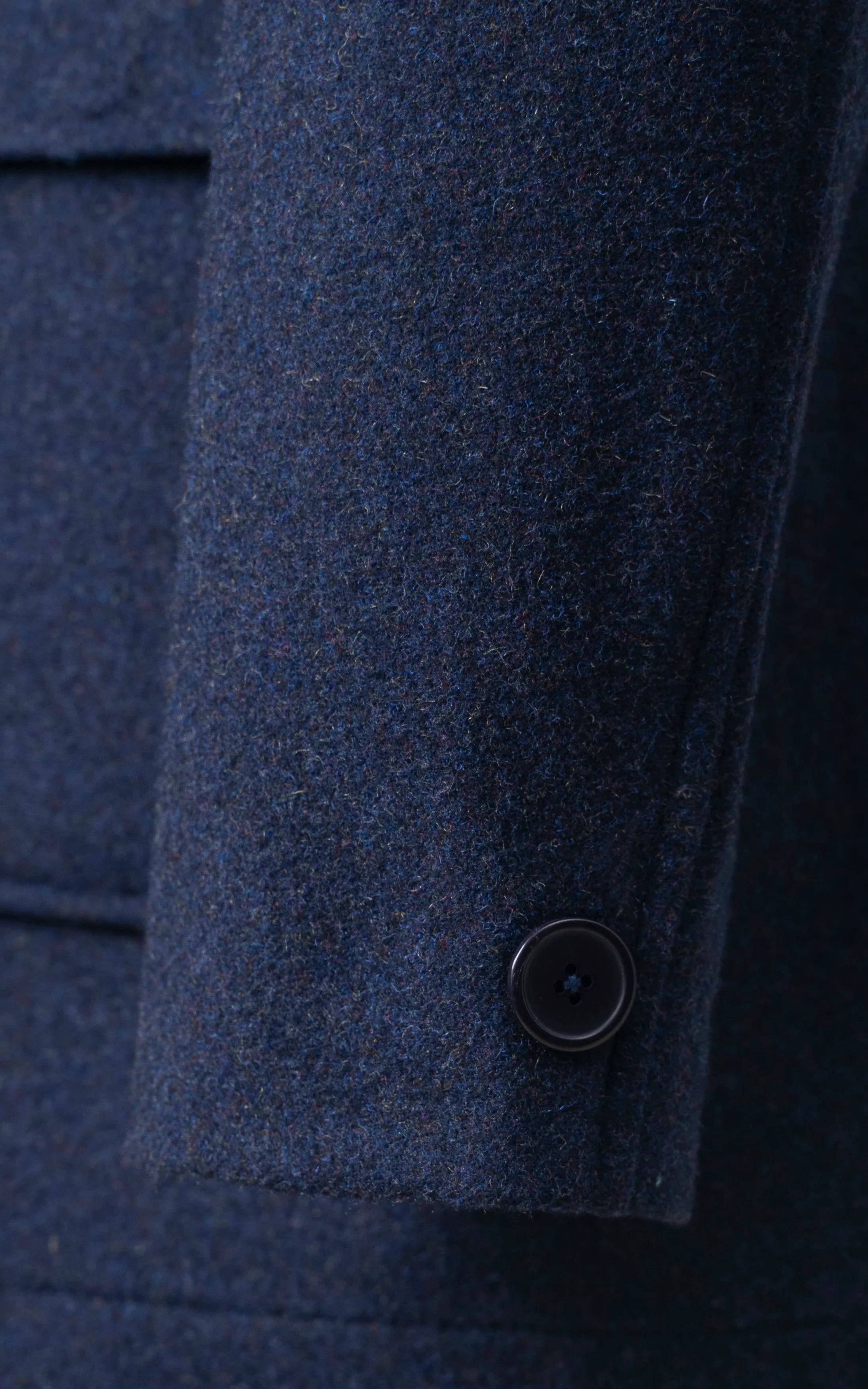 Men’s Stand-Collar Long Coat Blue - Image 5