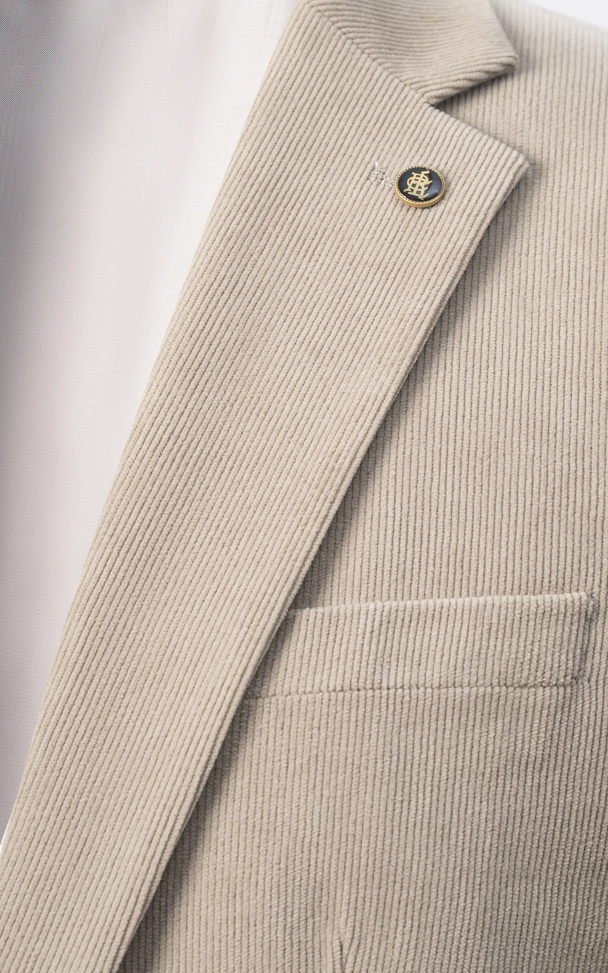 Men's Corduroy Blazer Beige - Image 2