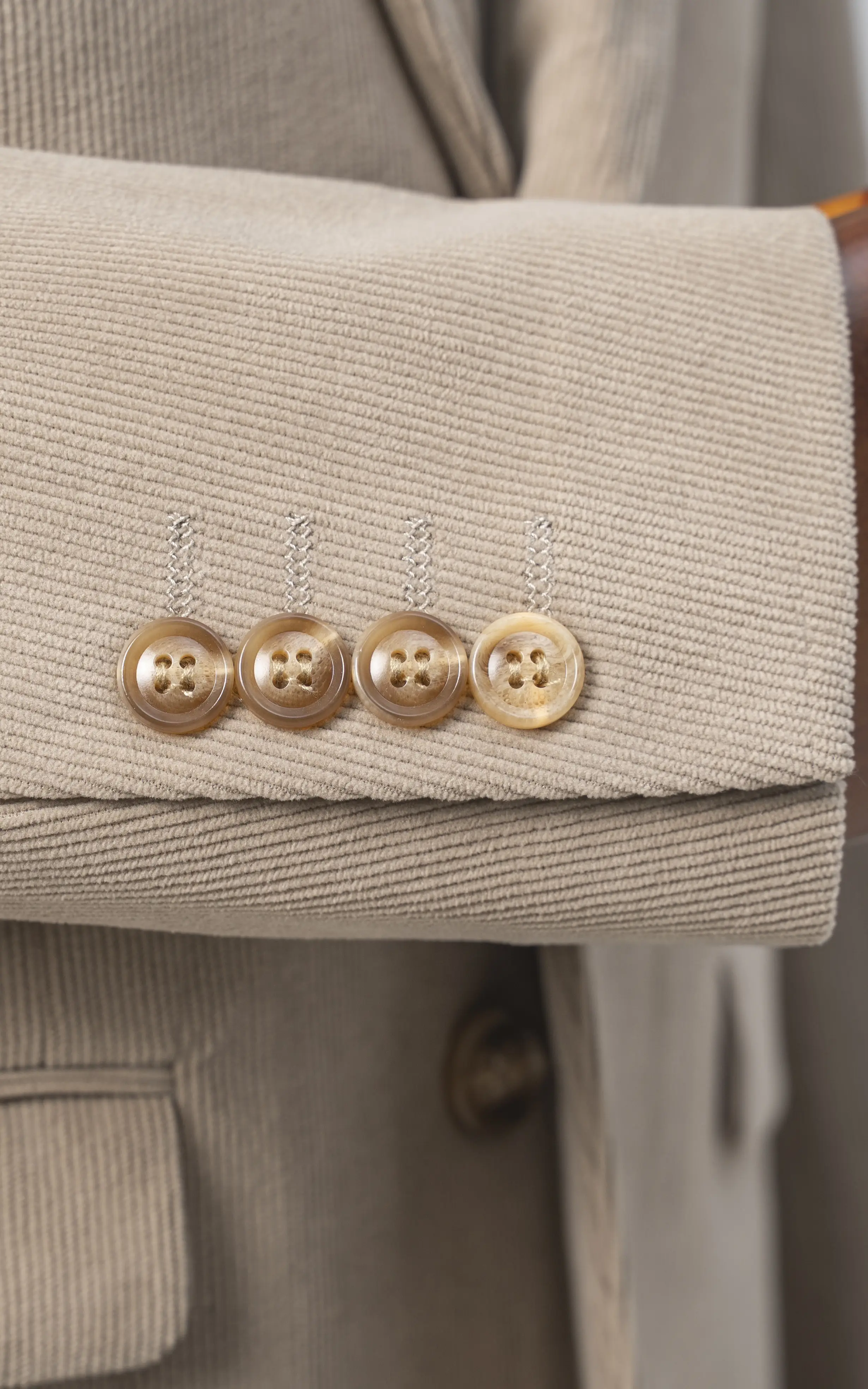 Men's Corduroy Blazer Beige - Image 4