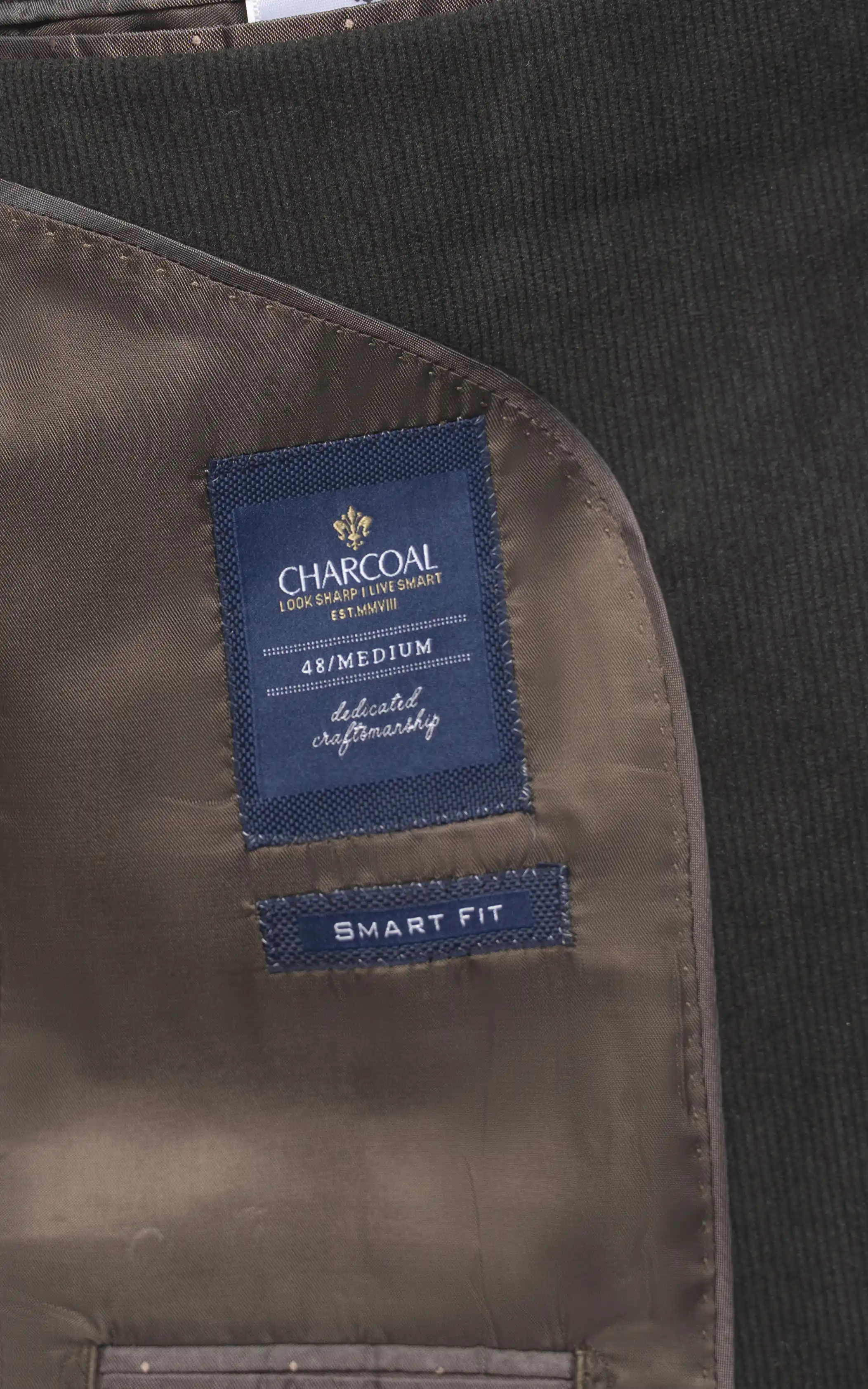 Men's Corduroy Blazer Dark Olive - Image 5
