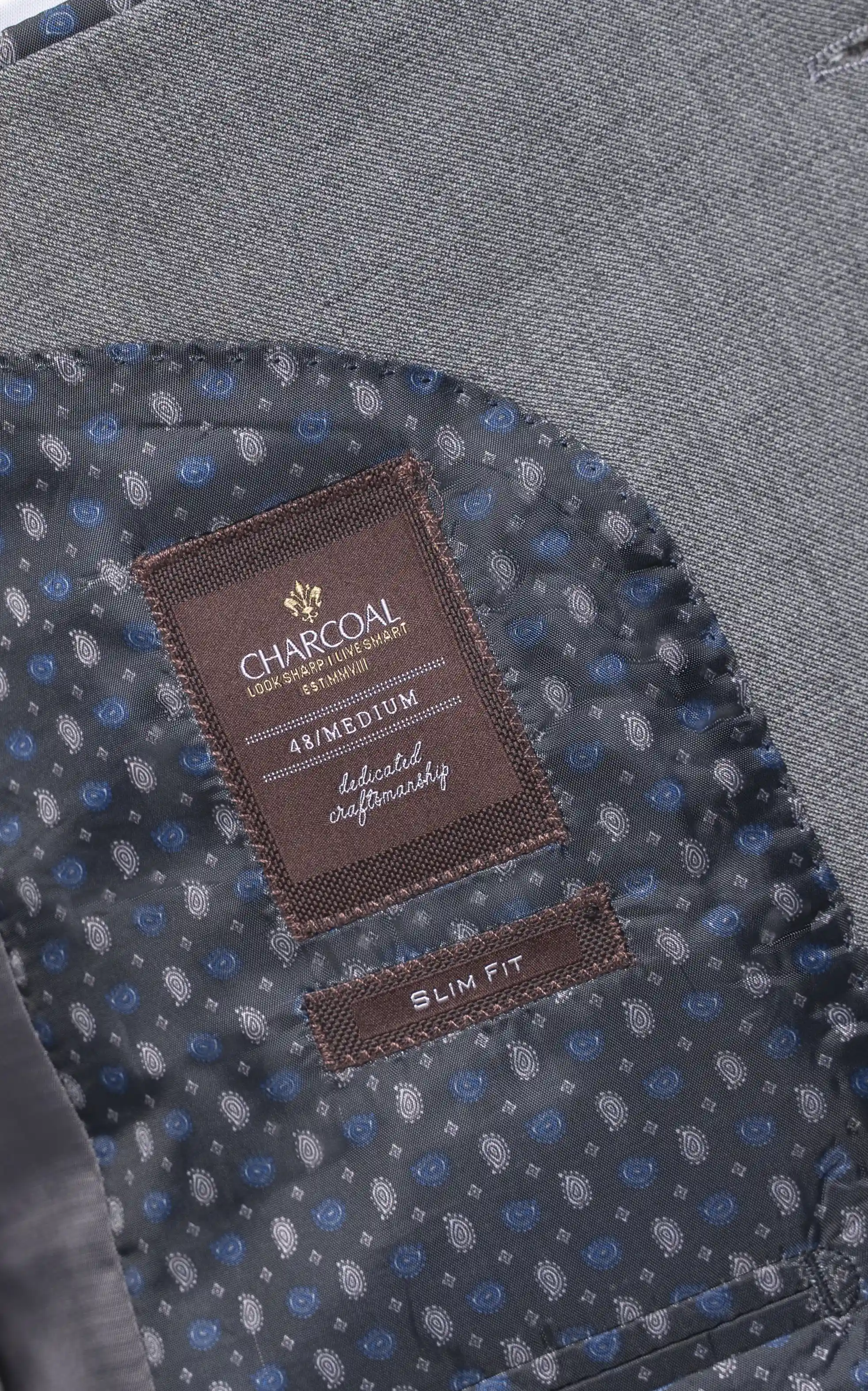 Men's Formal Blazer Grey - Image 5