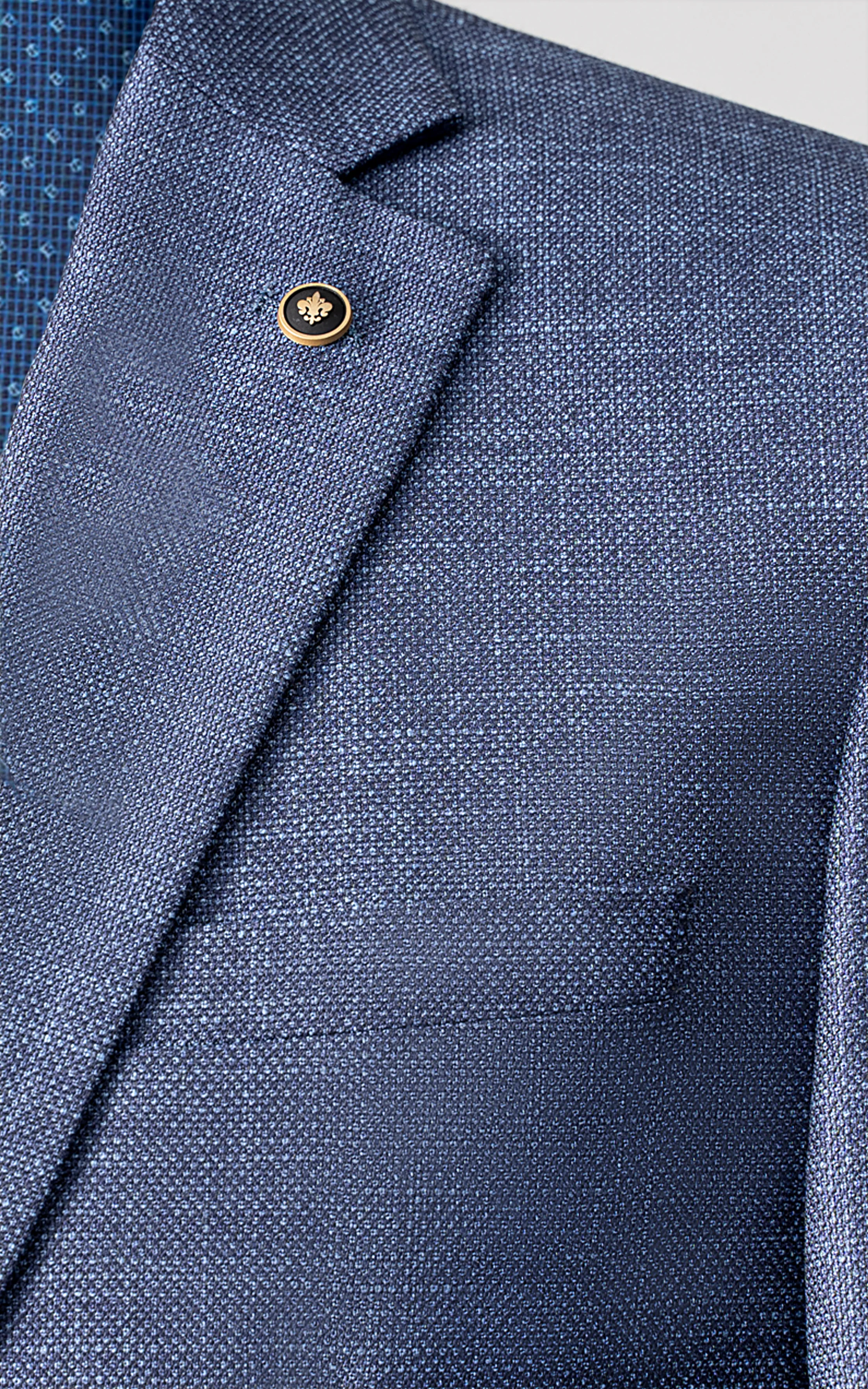 EXECUTIVE TAILORED MEN'S COAT BLUE - Image 2