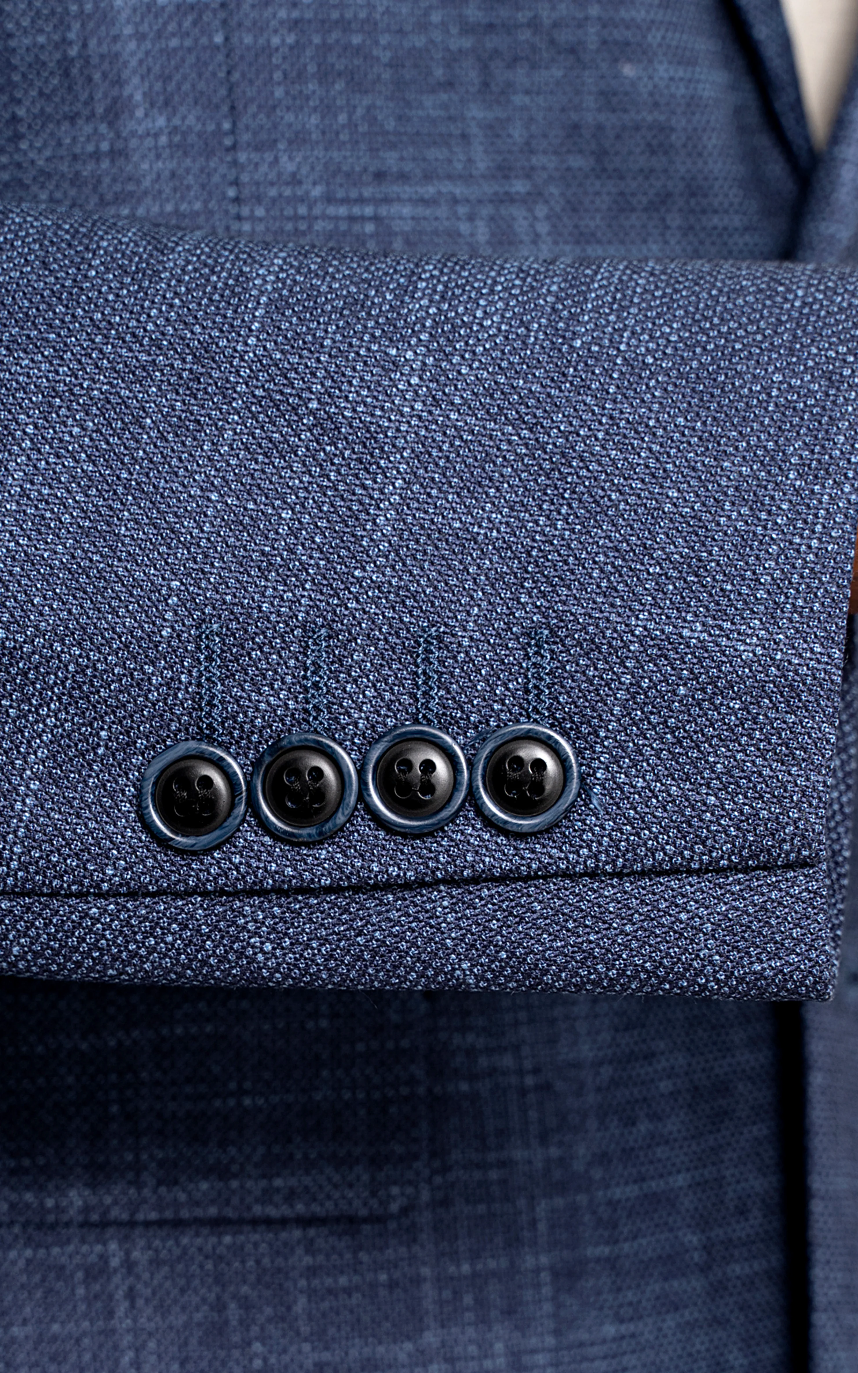 EXECUTIVE TAILORED MEN'S COAT BLUE - Image 4