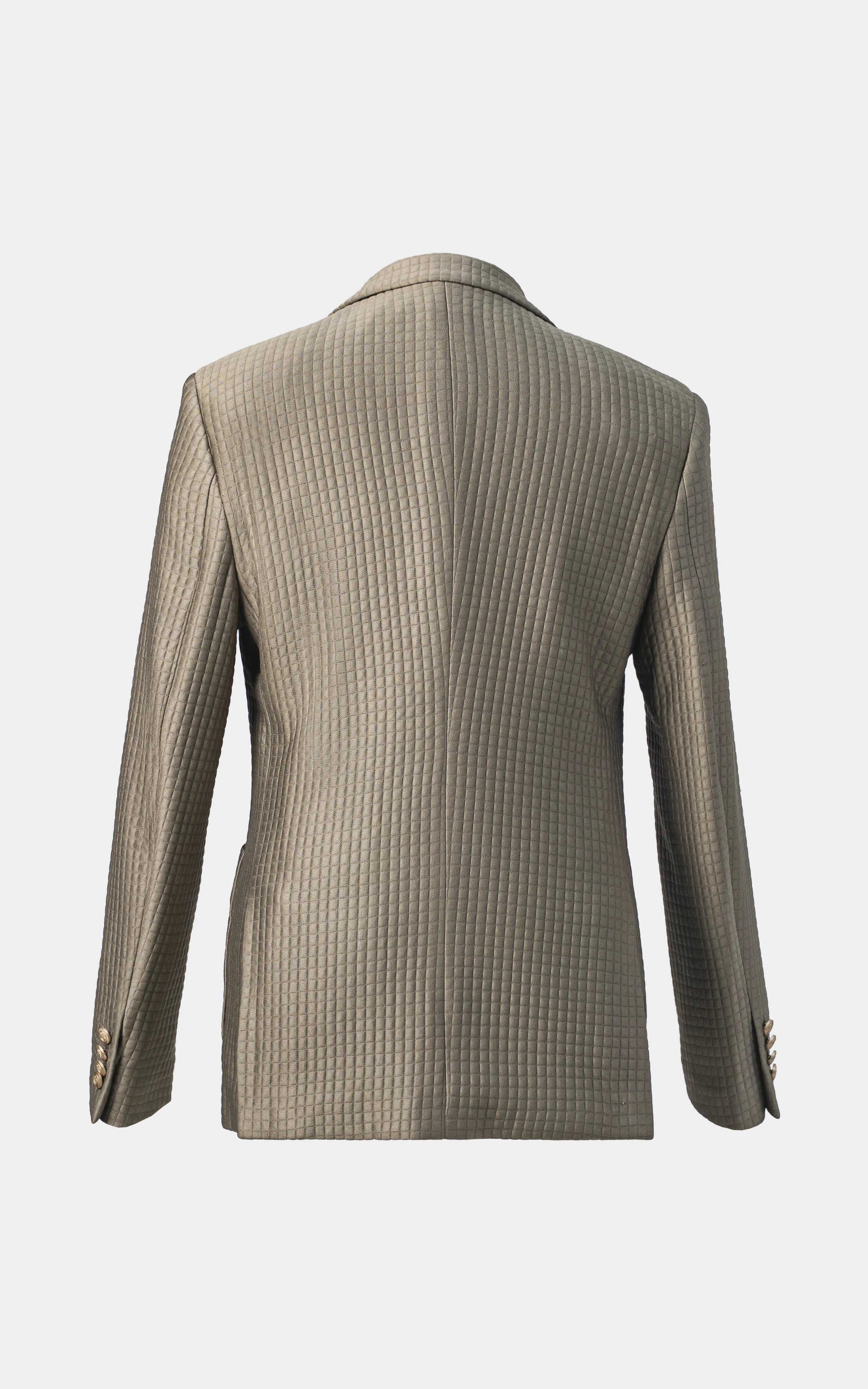 Men's Textured Casual Coat Olive - Image 4
