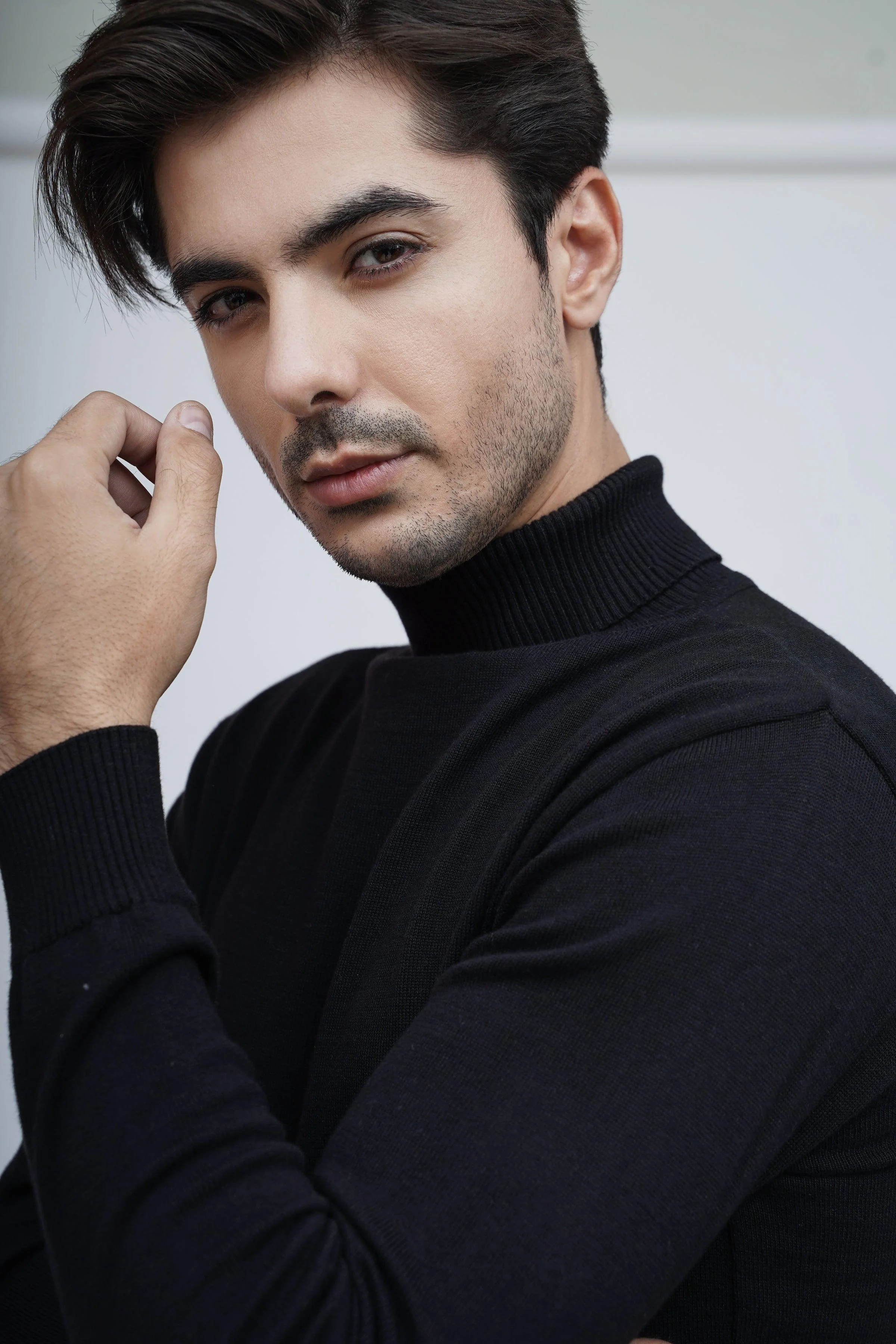 HIGH NECK SWEATER F/S BLACK - Image 5